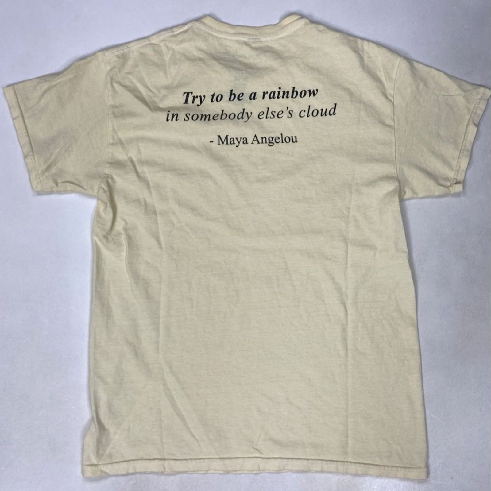 Vintage VINTAGE Maya Angelou Graphic T-shirt Women Medium Yellow Short Sleeve Size M / US 6-8 / IT 42-44 - 3 Thumbnail