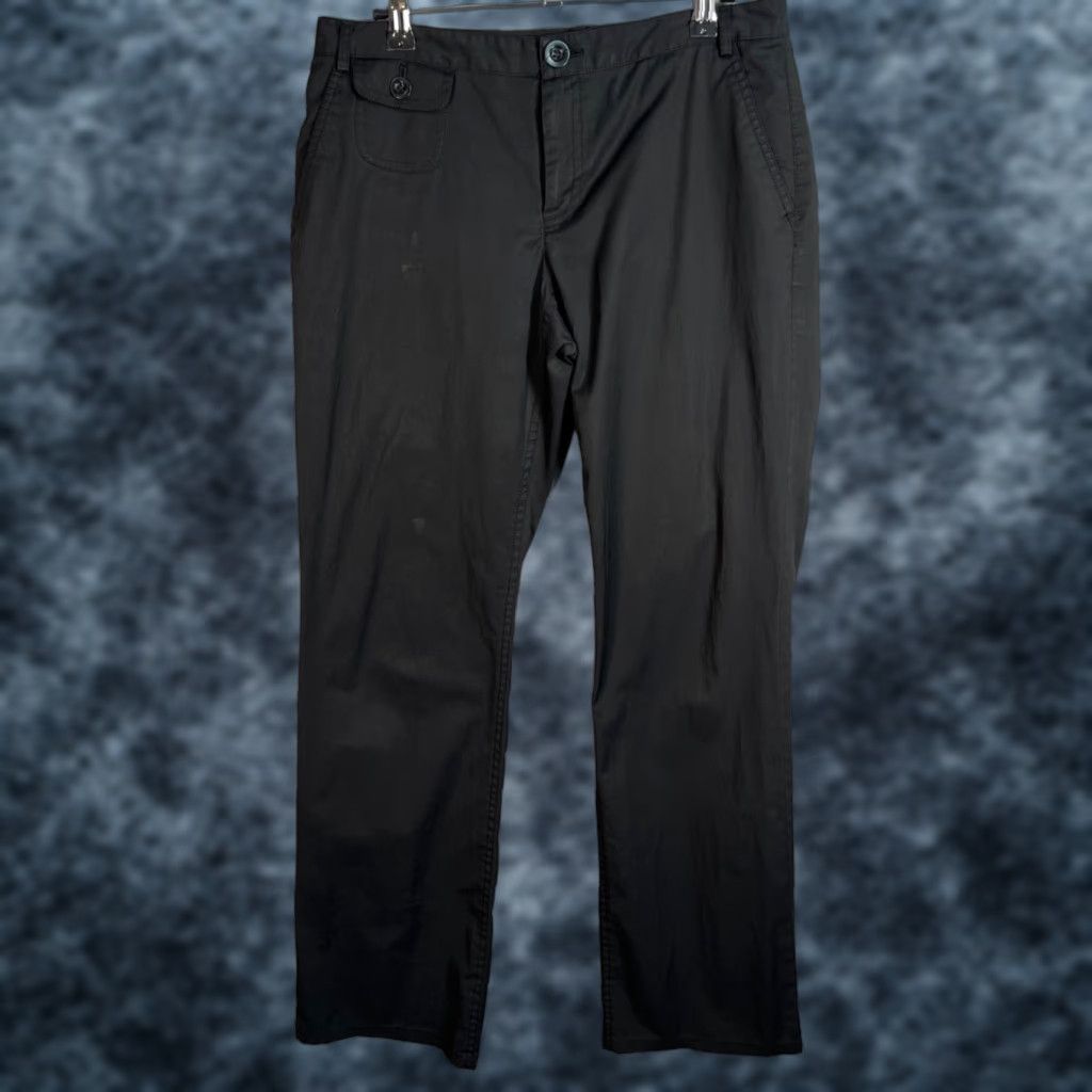 J.Crew VINTAGE J.CREW Chino Pants Womens Size 4 Black Straight-Leg 30in Inseam Cotton Blend Summer Casual Womens Size 27" / US 4 / IT 40 - 1 Thumbnail