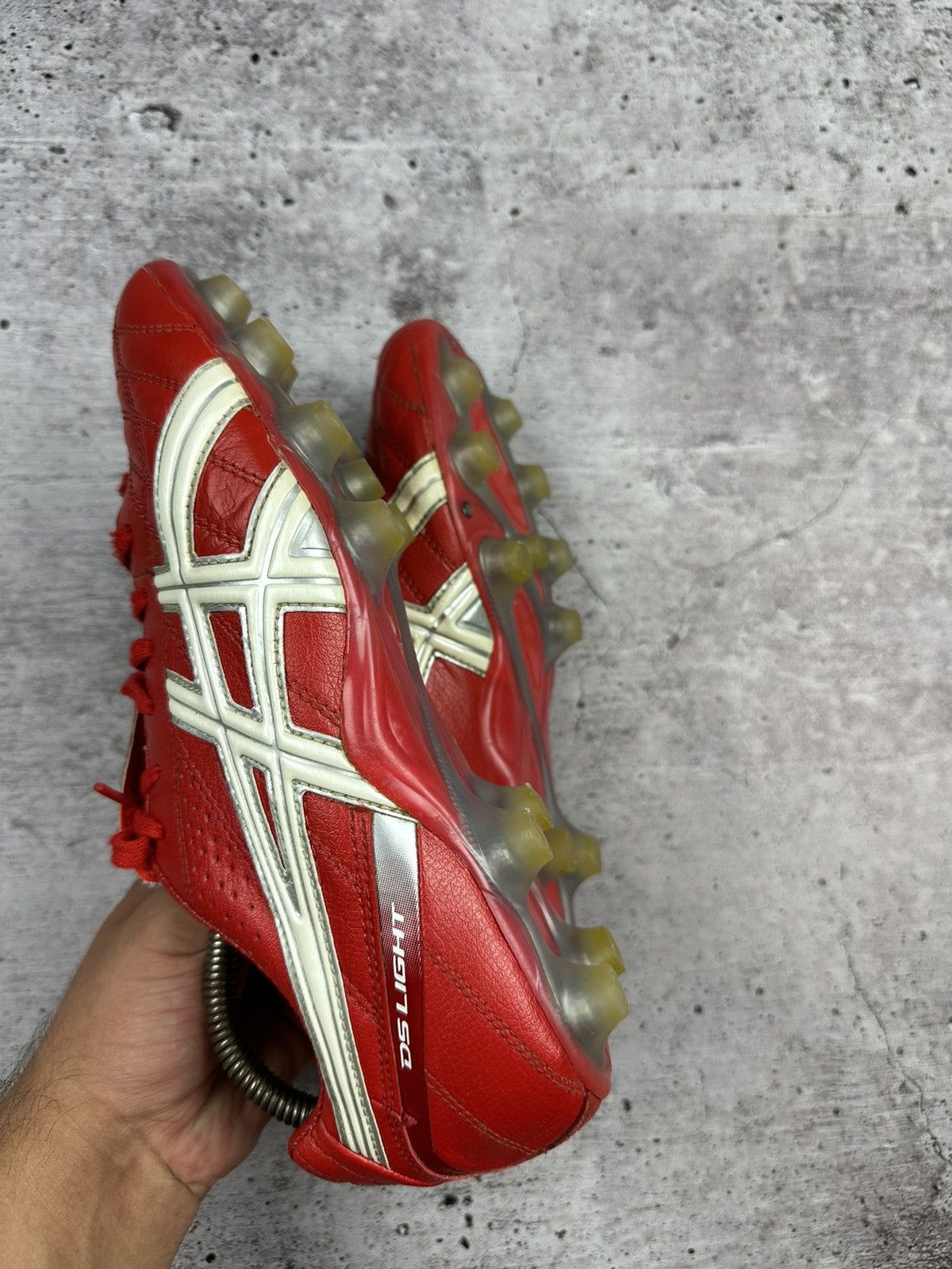 Asics Vintage Asics GS Light 4 Leather Soccer Shoes Size US 7.5 / EU 40-41 - 5 Thumbnail