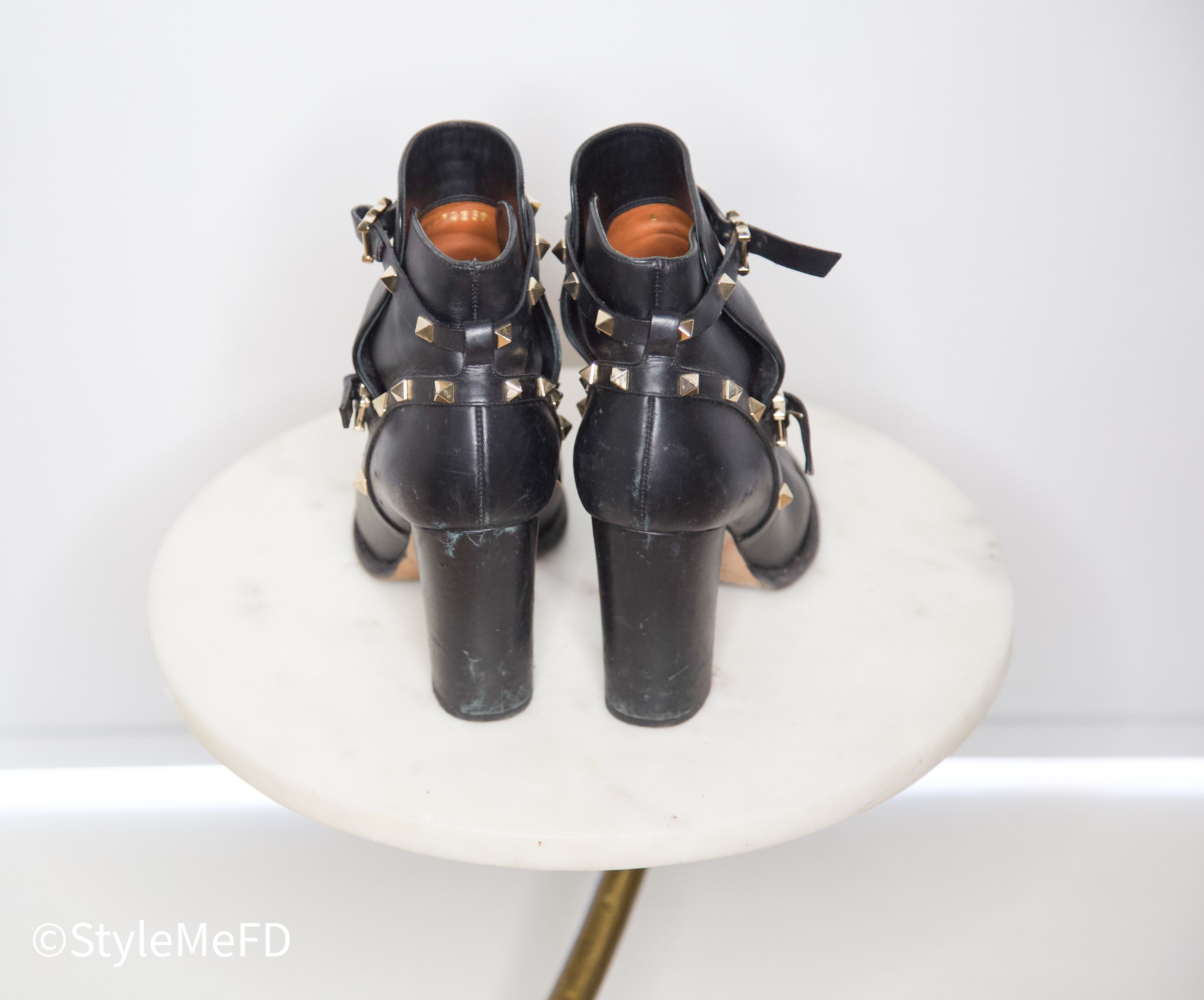 Valentino Valentino Rockstud Accents Leather Moto Boots Size US 9 / IT 39 - 4 Thumbnail