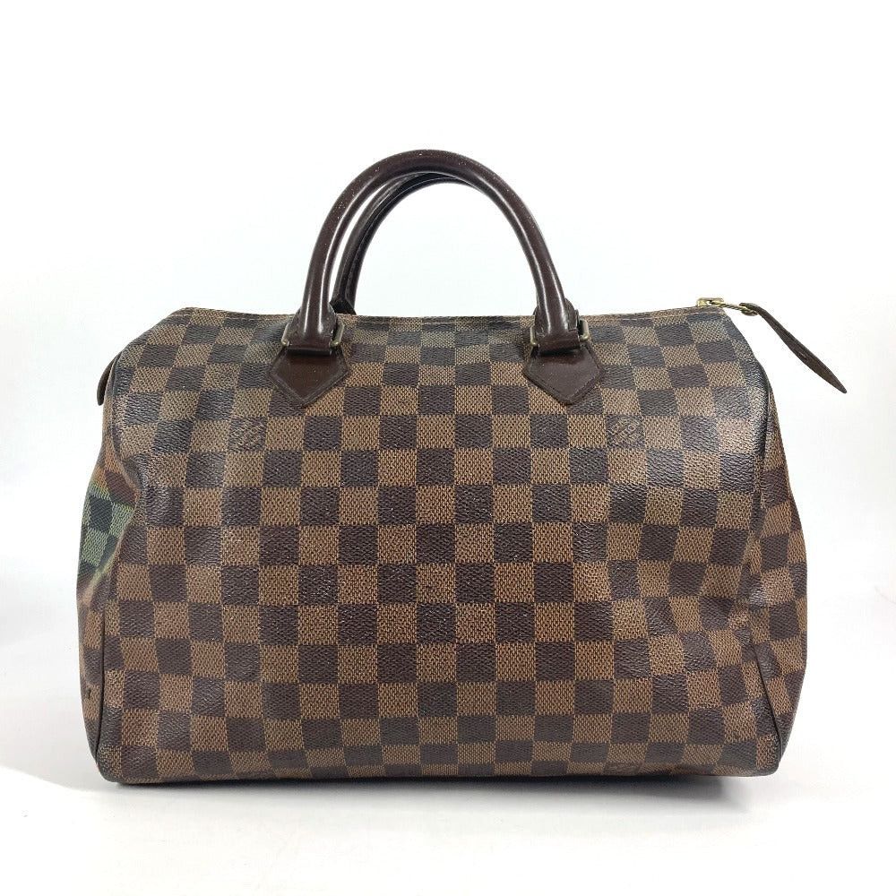 Louis Vuitton N41531 Damier Speedy Briefcase Mini Boston Bag Handbag Canvas Women Ebenu. Brown