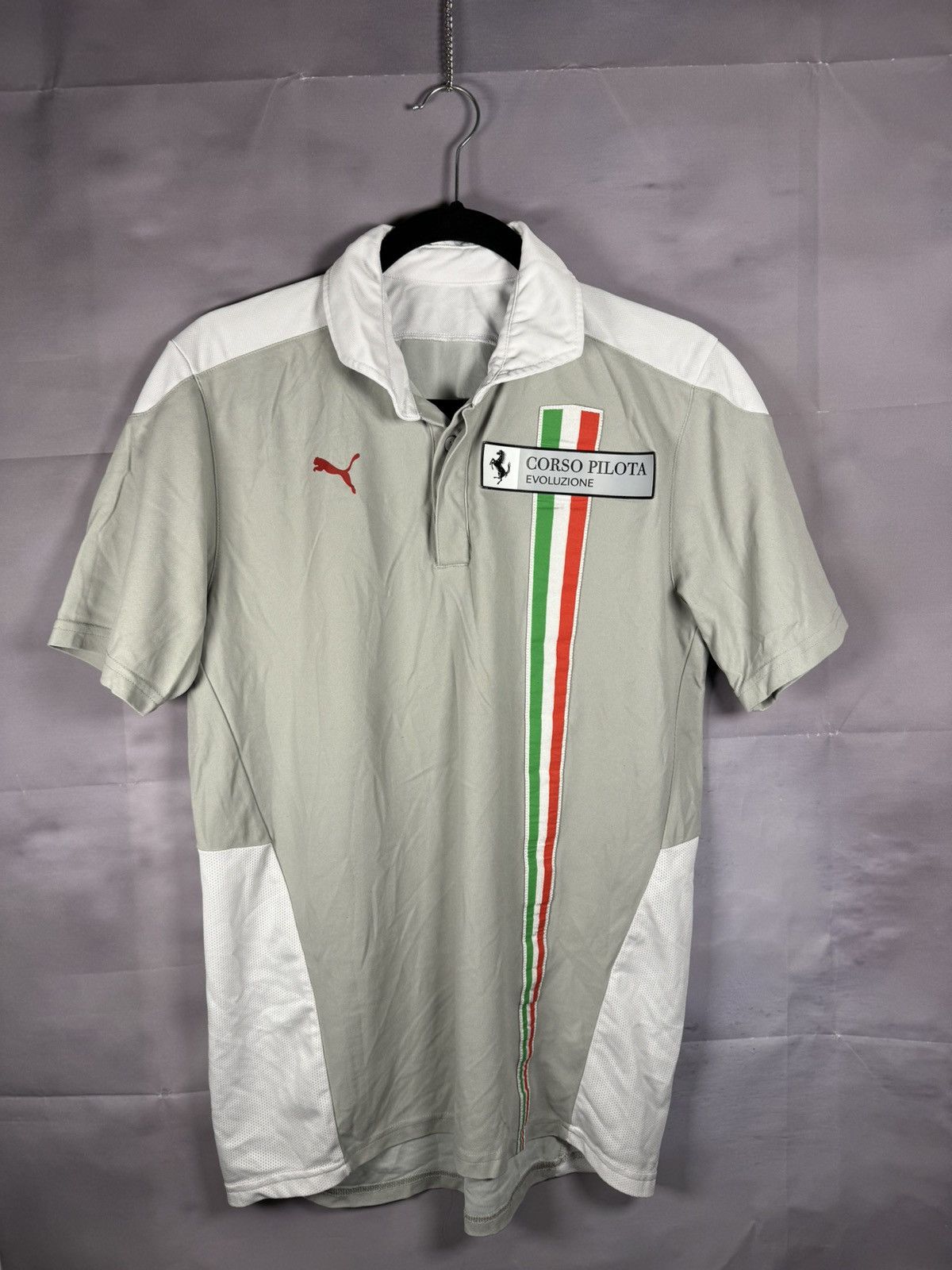 Ferrari × Puma × Vintage Vintage Puma Ferrari Corso Pilota Evoluzione Polo Shirt M sz Size US M / EU 48-50 / 2 - 1 Thumbnail