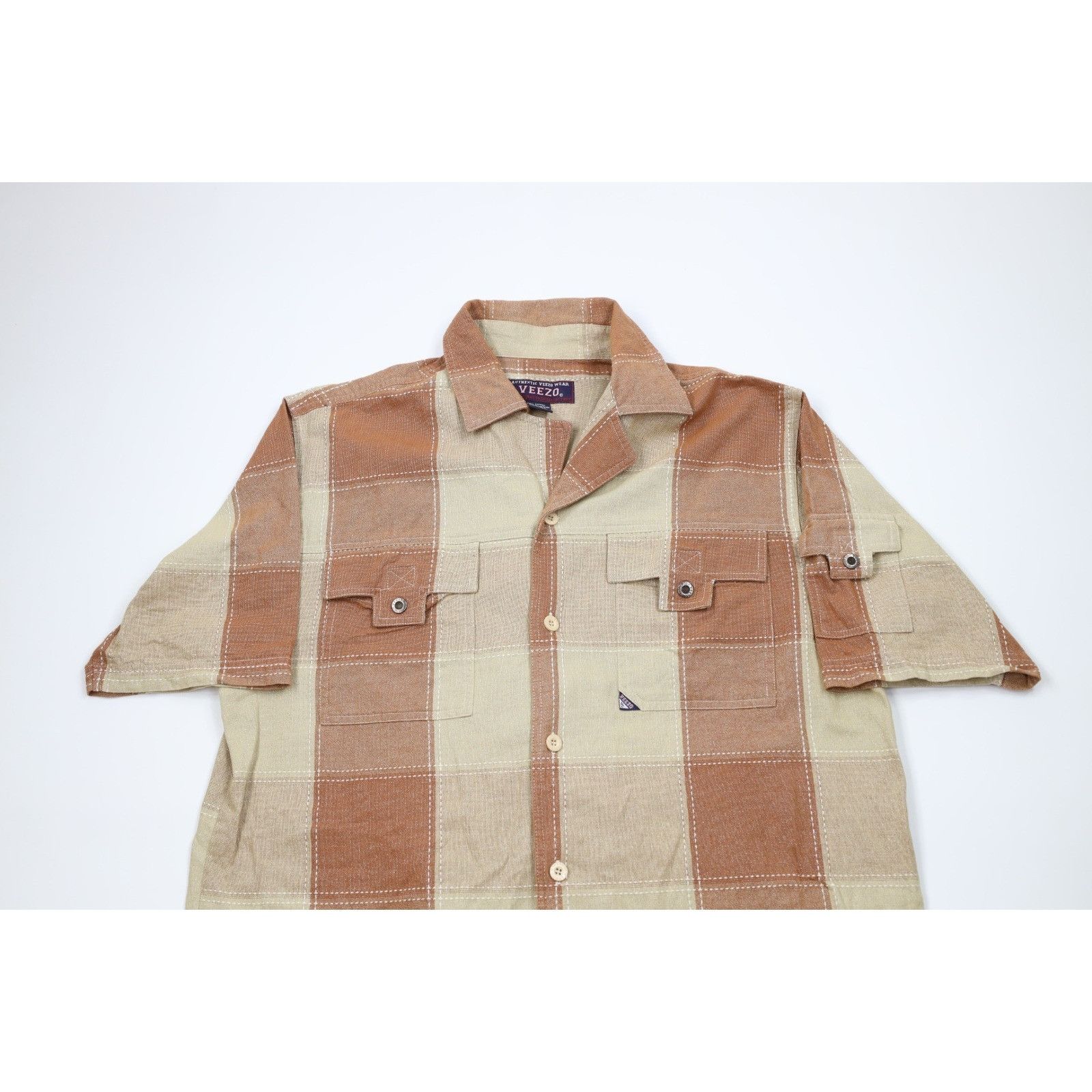 Vintage Vintage 90s Streetwear Checkered Plaid 2 Piece Shorts Suit Size US XL / EU 56 / 4 - 3 Thumbnail