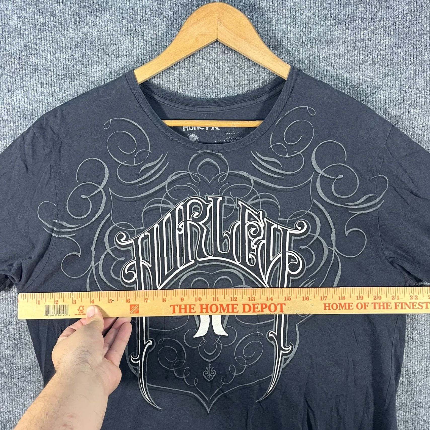 Hurley Hurley T Shirt XL VTG Y2k Gary Grunge Skate Goth Cyber Surf Graphic Short Sleeve Size US XL / EU 56 / 4 - 4 Thumbnail