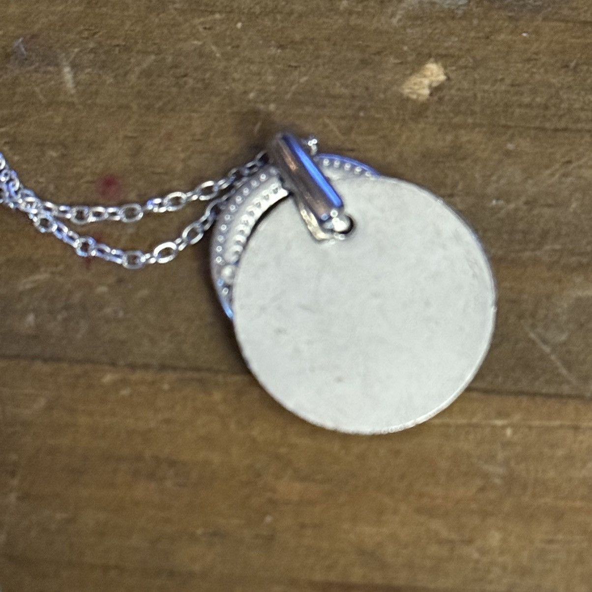 Other Silver tone layered rhinestone disc pendant necklace Size ONE SIZE - 4 Thumbnail