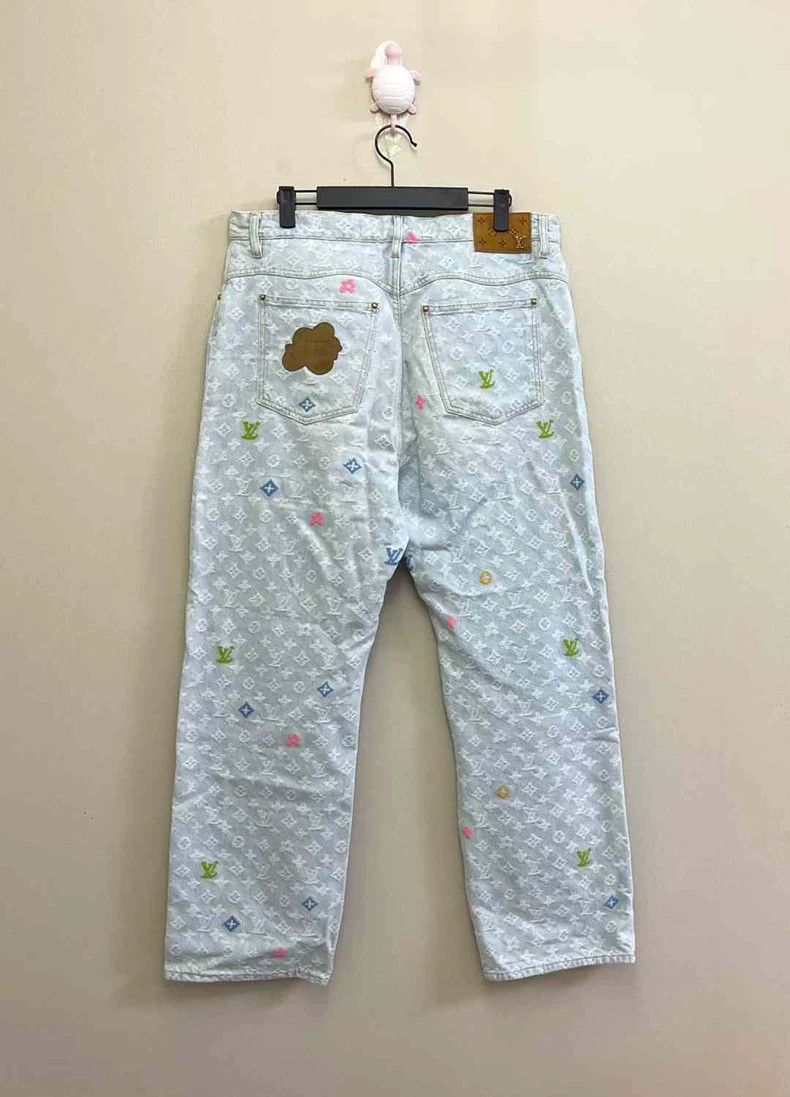 Louis Vuitton LOUIS VUITTON LV x TYLER Blue Rainbow Full -2505 Size US 32 / EU 48 - 4 Thumbnail