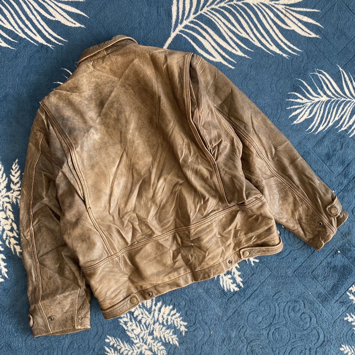 Vintage Leather jacket cow leather police cafe mary’s home cooking Size US M / EU 48-50 / 2 - 2 Thumbnail