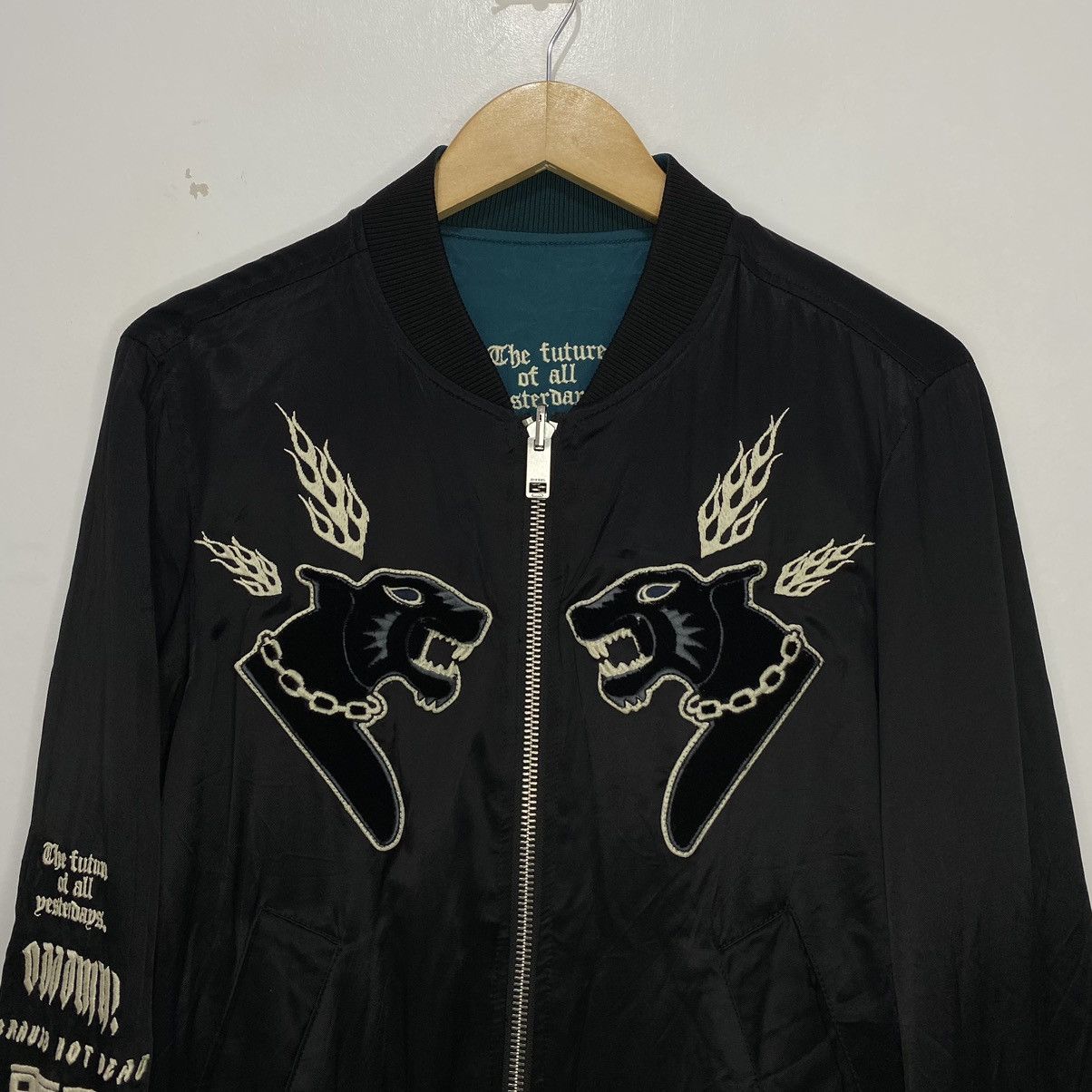 Diesel Diesel Sukajan Reversible Bomber Jacket Size US S / EU 44-46 / 1 - 2 Thumbnail