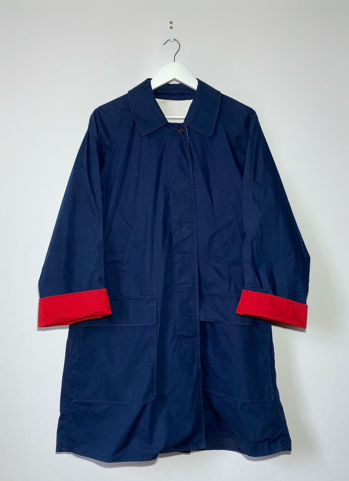 Burberry Vintage 1990s Burberry’s Navy Coat Jacket Japanese Vibes Size US M / EU 48-50 / 2 - 3 Thumbnail