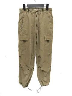 Japanese Brand Miyahara x Rena Beige Cargo Stacked Baggy Pants Size US 28 / EU 44 - 7 Thumbnail