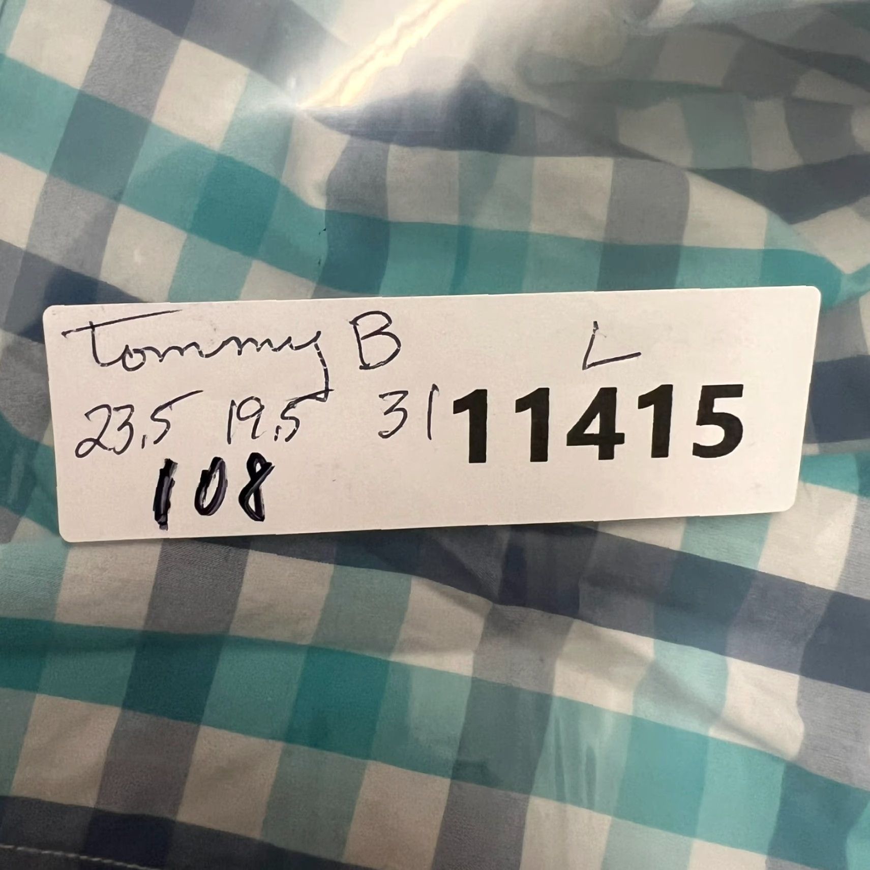 Tommy Bahama Tommy Bahama Button-Up Shirt Plaid Long Sleeve Mens L Blue Size US L / EU 52-54 / 3 - 8 Thumbnail