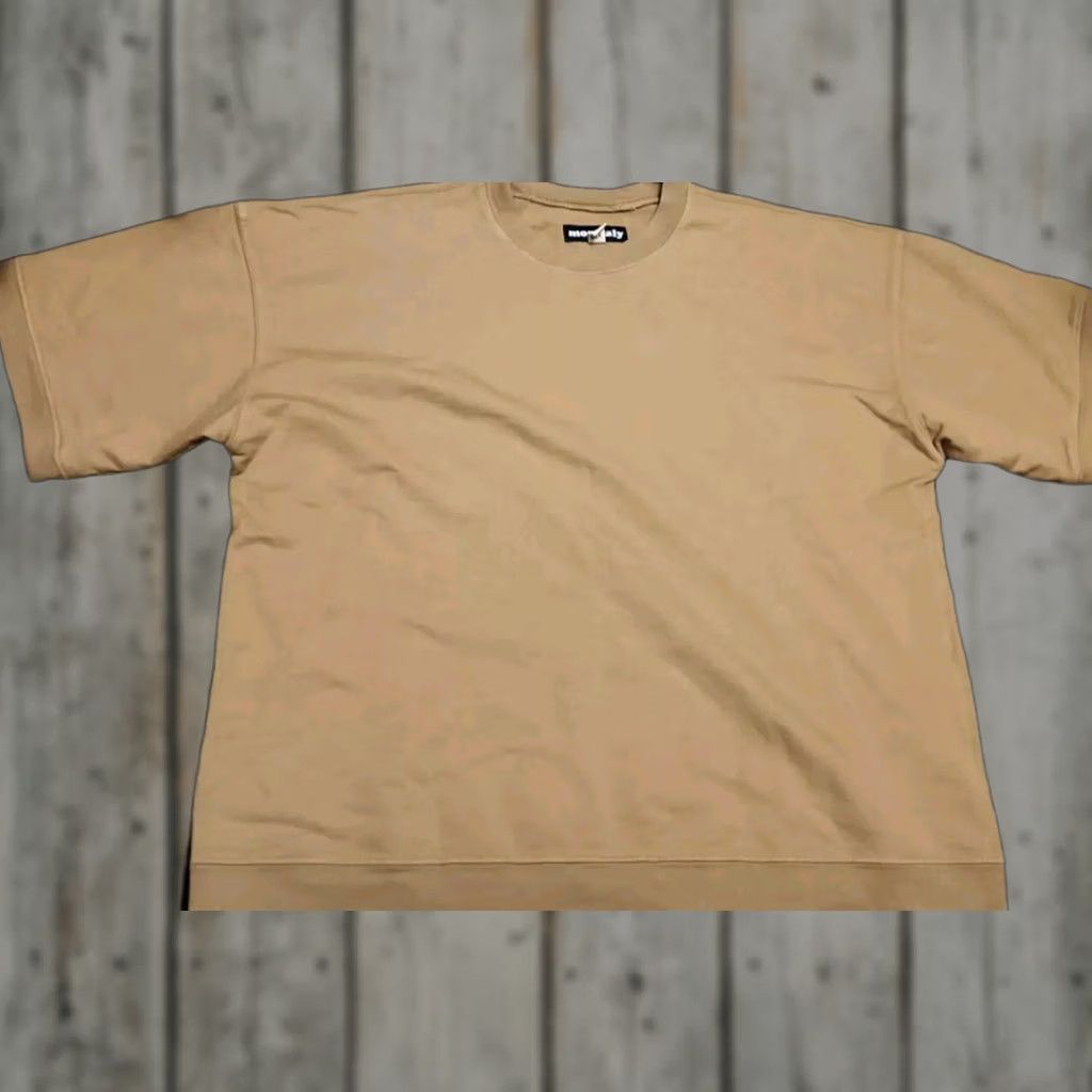 Monitaly Monitaly T-Shirt Short Sleeve Crew Sweat Made In USA Large Yellow Men L Shirt Size US L / EU 52-54 / 3 - 1 Thumbnail