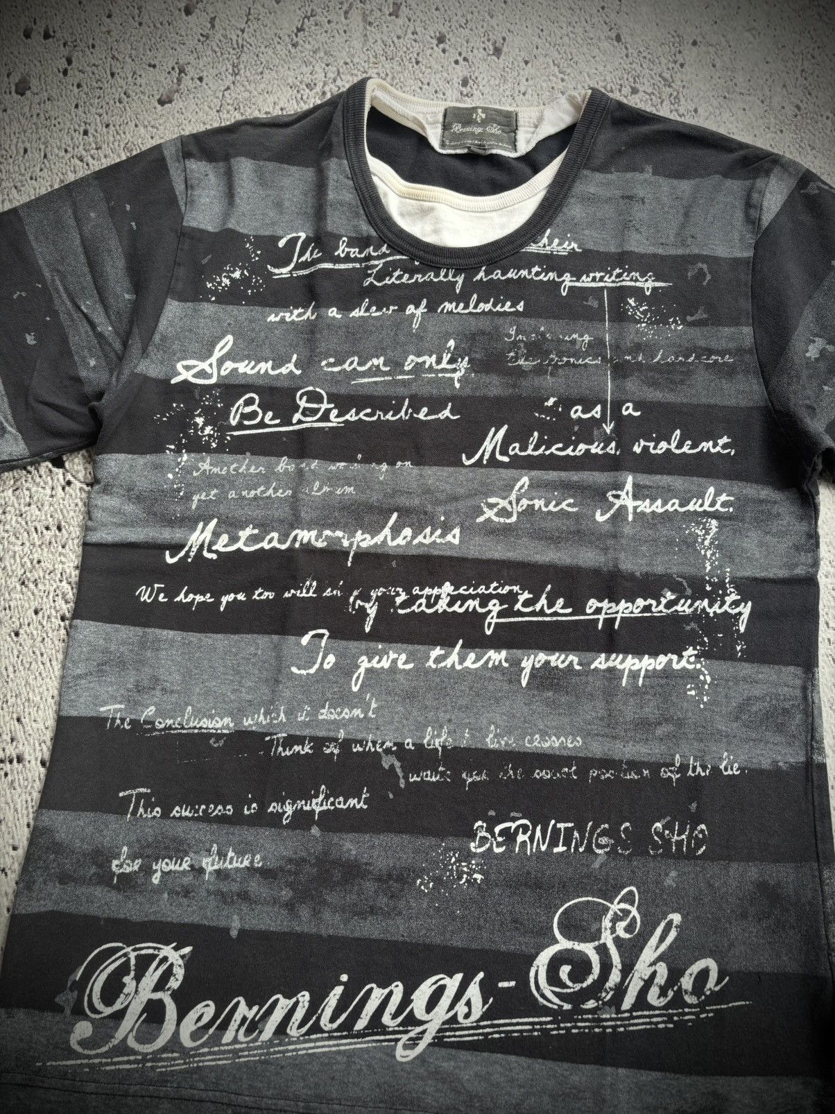 Hysteric Glamour Y2k Double layer berning sho stripe ifsix punk style Tshirt Size US L / EU 52-54 / 3 - 3 Thumbnail