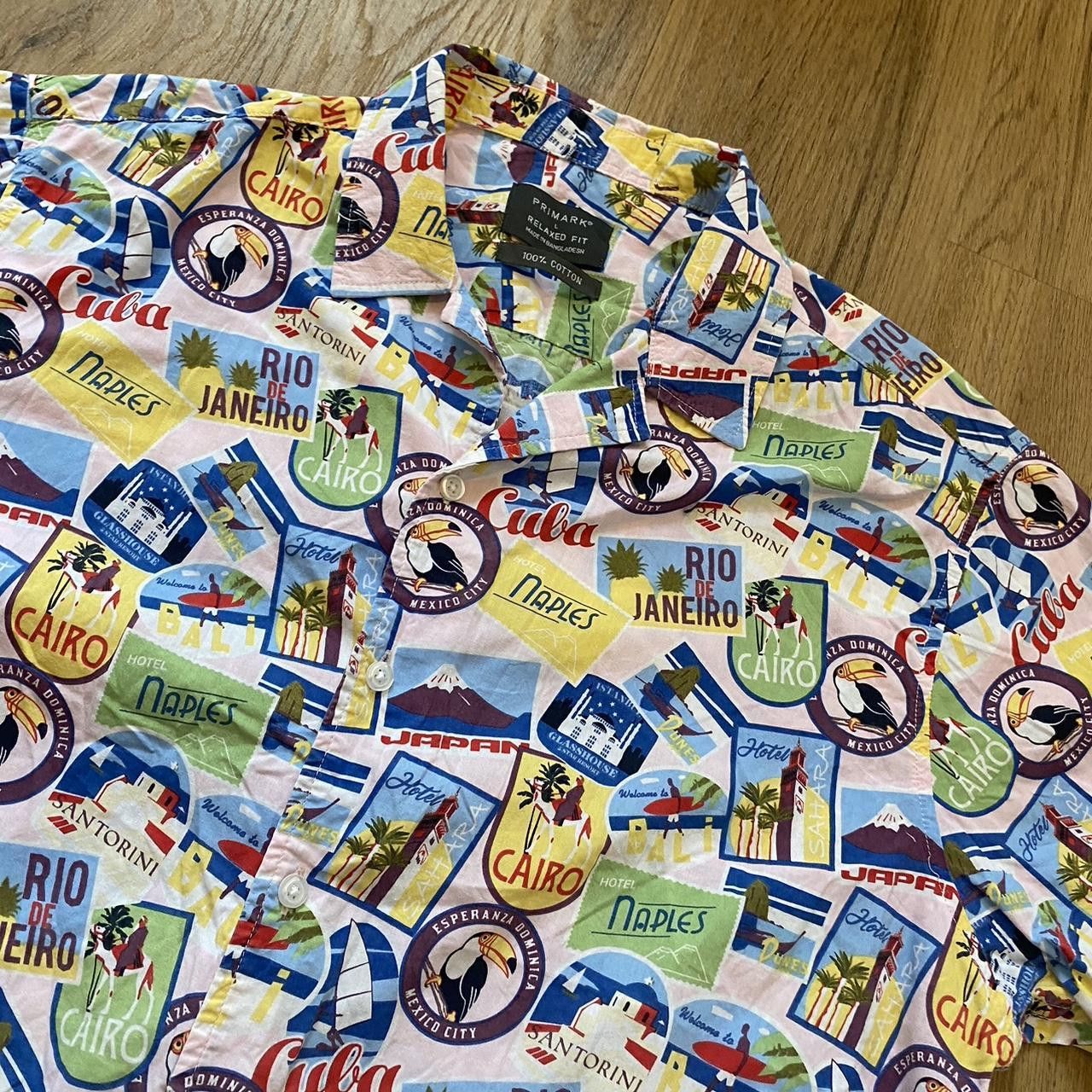 Other Crazy all over print Hawaiian shirt in white Size US L / EU 52-54 / 3 - 3 Thumbnail