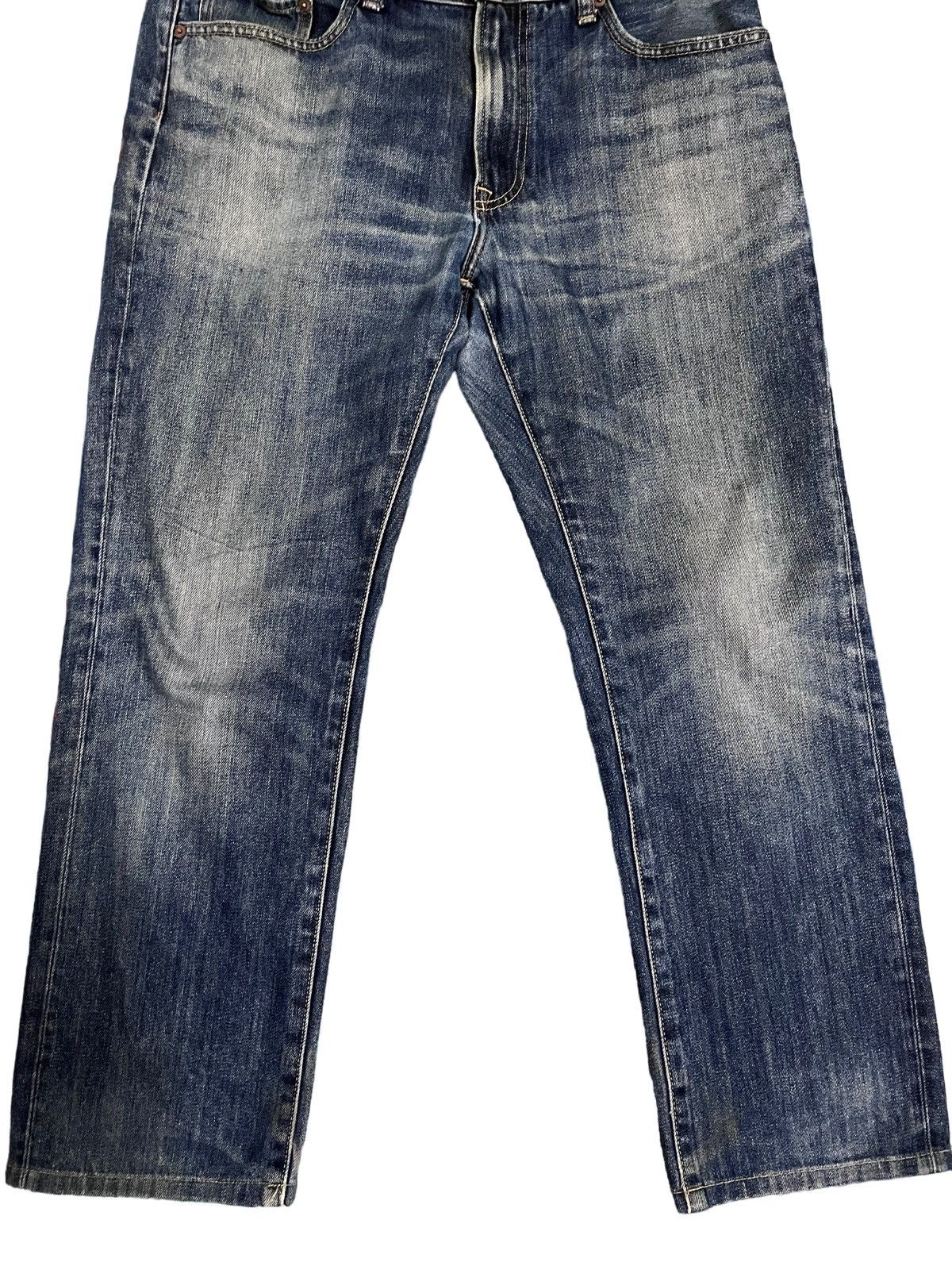 Japanese Brand × Uniqlo Baggy Japanese Brand Uniqlo Blue Style Denim Size US 35 - 3 Thumbnail
