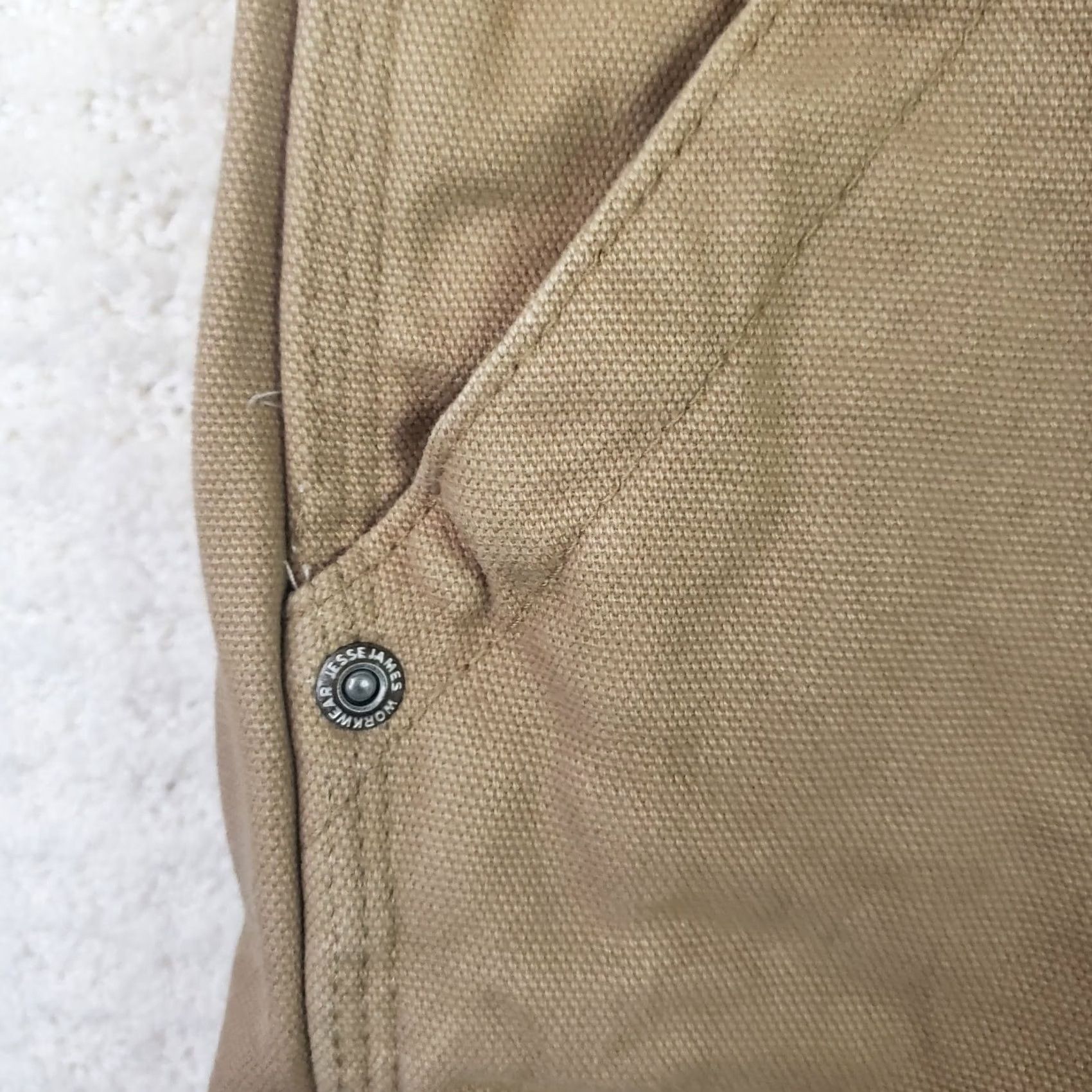 Vintage Jesse James Workwear Shorts Men's Regular Fit Brown Canvas Cargo Pocket 40x10 Workwear Size US 40 / EU 56 - 6 Thumbnail