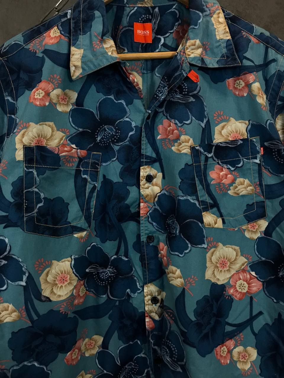 Hugo Boss Hugo Boss vintage designer Hawaiian shirt Size US L / EU 52-54 / 3 - 3 Thumbnail