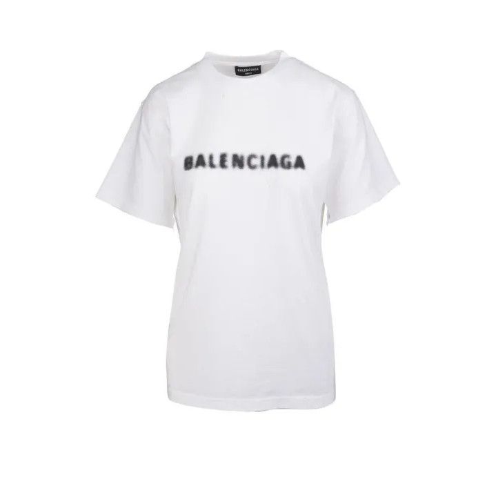 Balenciaga Balenciaga Blurry Logo Vintage Short Sleeve T-Shirt Size US L / EU 52-54 / 3 - 1 Thumbnail