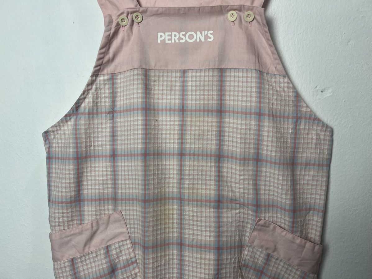 Japanese Brand Person's Pink Plaid Apron Size ONE SIZE - 4 Thumbnail
