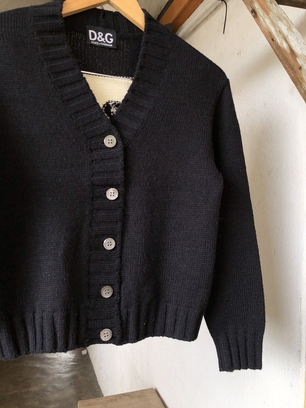 Dolce & Gabbana Vintage 90s Dolce & Gabbana Big Logo Crop Knitwear Size S / US 4 / IT 40 - 7 Thumbnail