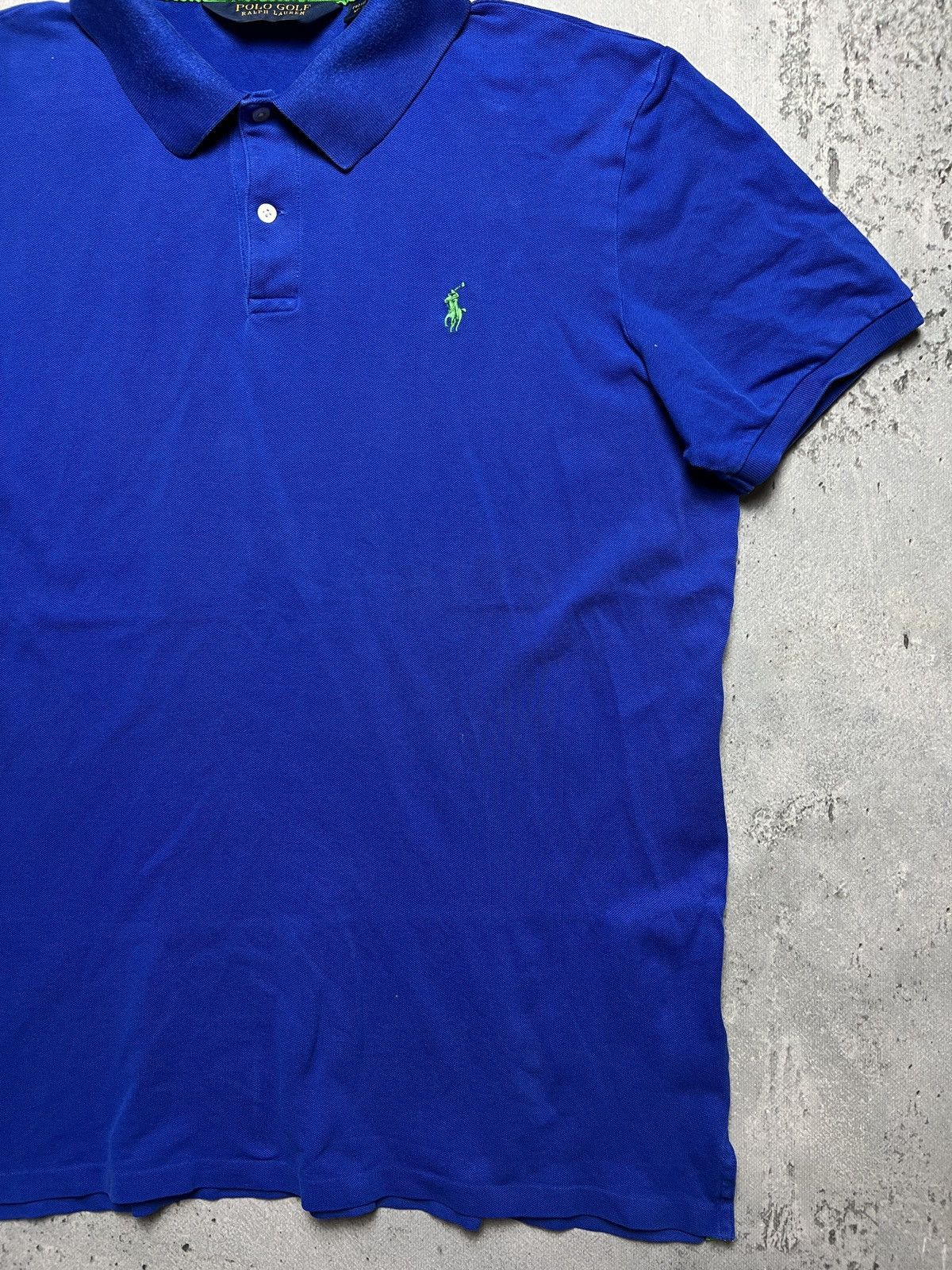 Polo Ralph Lauren Vintage Distressed Polo Ralph Lauren Big Logo Polo Tee Size US XL / EU 56 / 4 - 4 Thumbnail