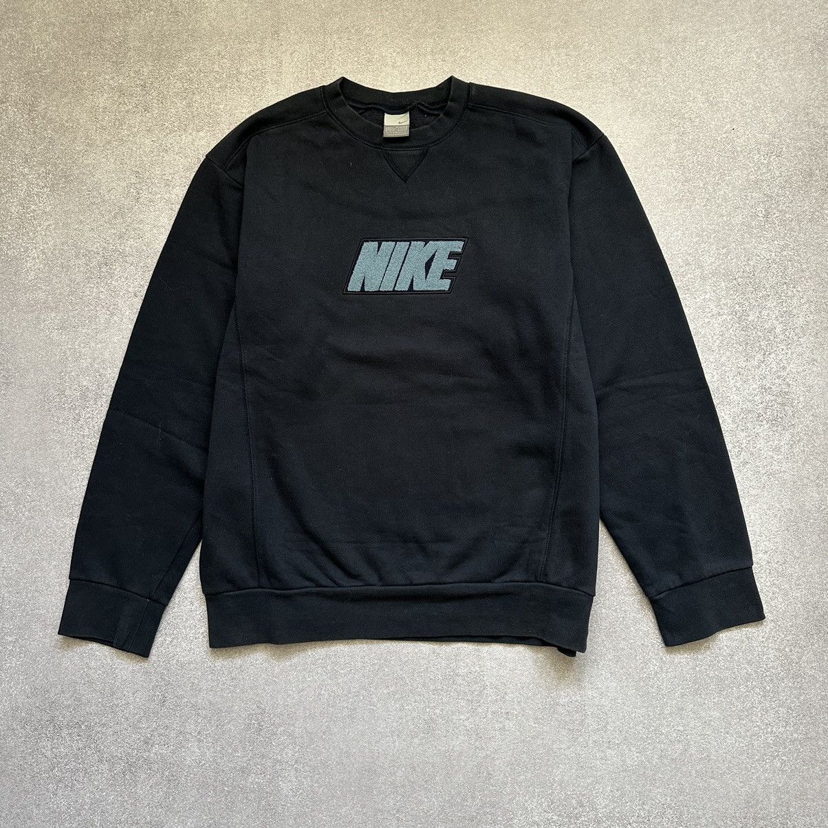 Nike × Vintage 90s Nike Vintage Big Logo Oversize Sweatshirt Crewneck Size US L / EU 52-54 / 3 - 2 Thumbnail