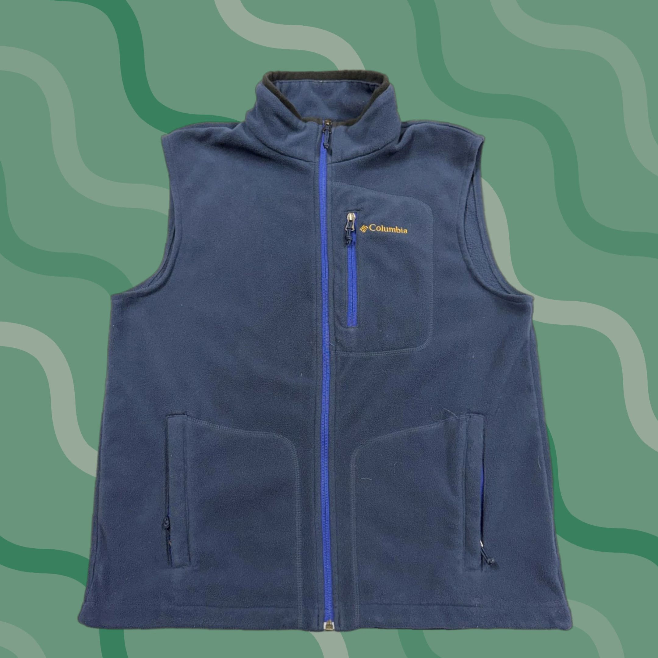 Vintage Columbia Vest Mens Medium Blue Fleece Full Zip Pockets Interchange Hiking Size US M / EU 48-50 / 2 - 1 Thumbnail