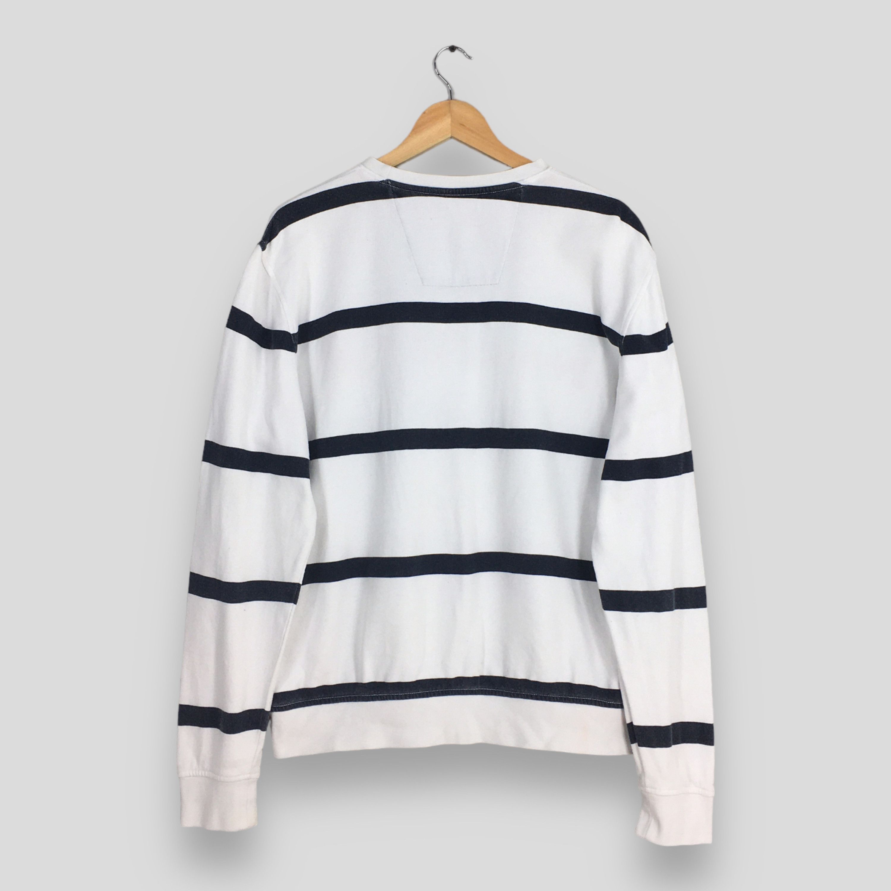 Nautica Vintage Nautica Sportswear White Black Stripe Medium Size US M / EU 48-50 / 2 - 7 Thumbnail