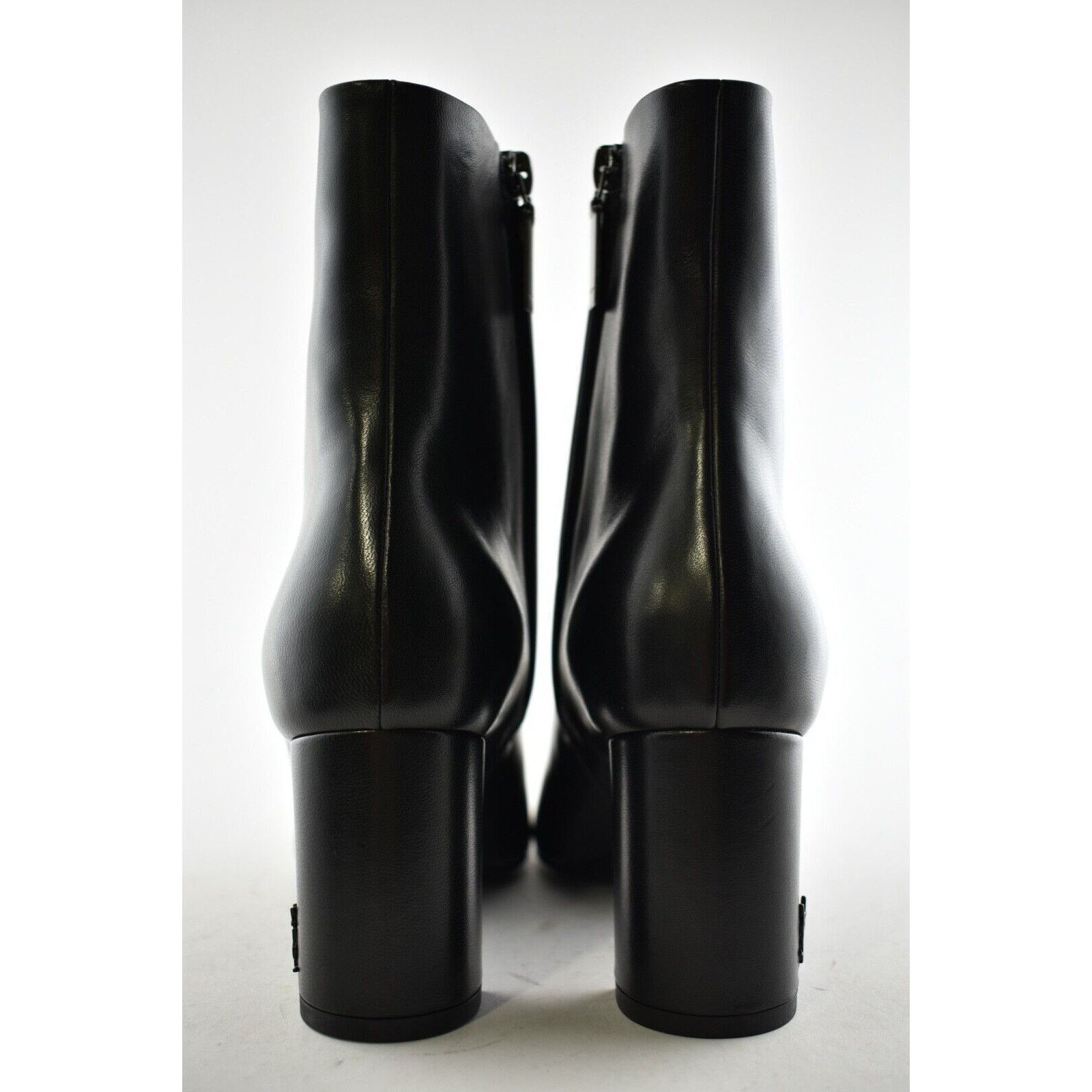 Yves Saint Laurent YSL Yves Saint Laurent Lou 70 Black Leather Pin Block Heel Size US 7 / IT 37 - 11 Thumbnail