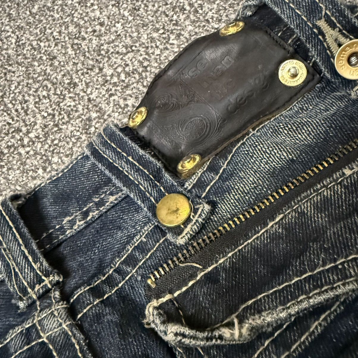semanticdesign 90s Japanese Brand Semantic Design Distressed Studded Denim Size US 30 / EU 46 - 11 Thumbnail