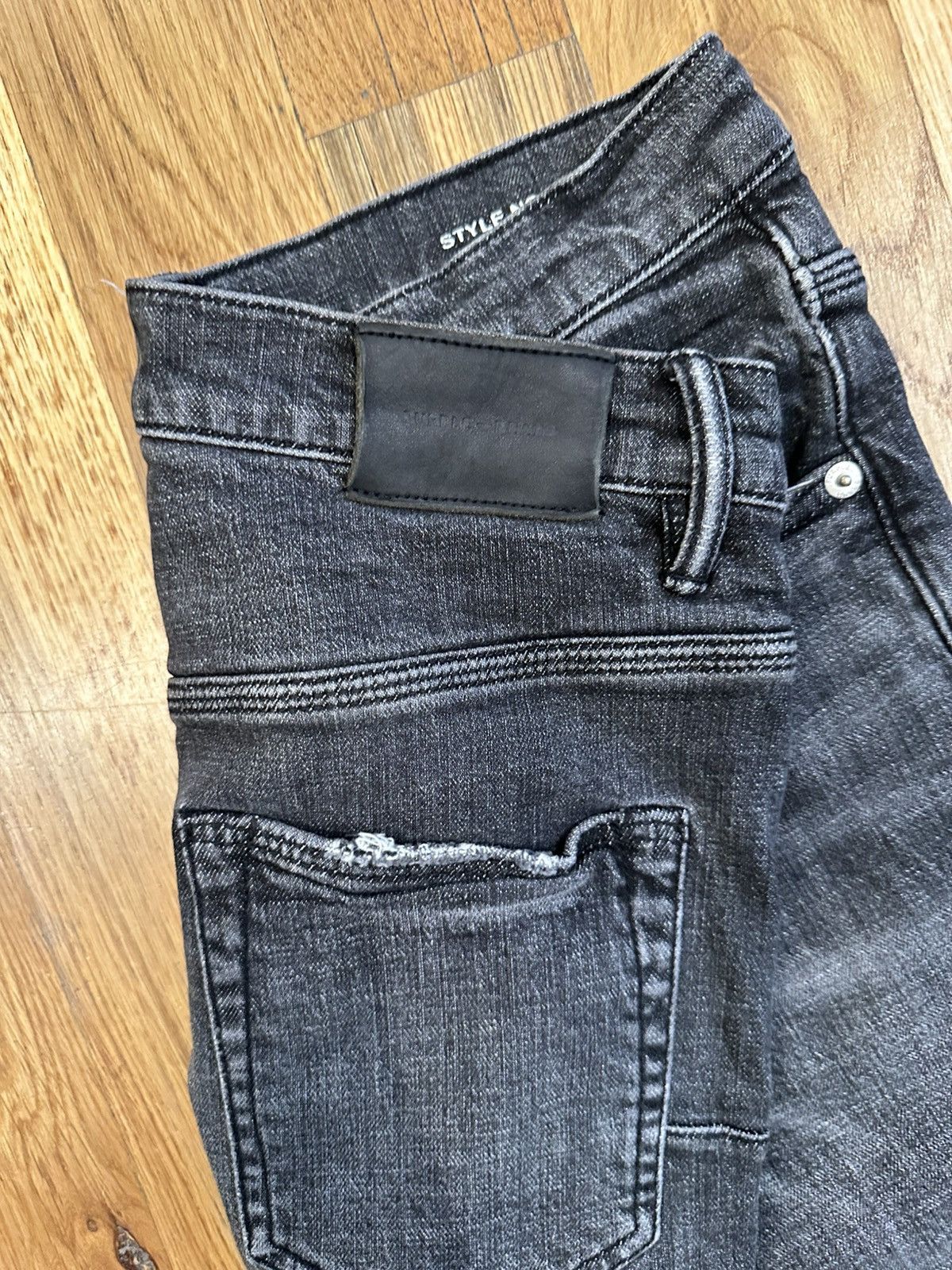 Purple Brand Purple Brand Knee Hole Gray Denim Jeans Size 29 Size US 29 - 4 Thumbnail