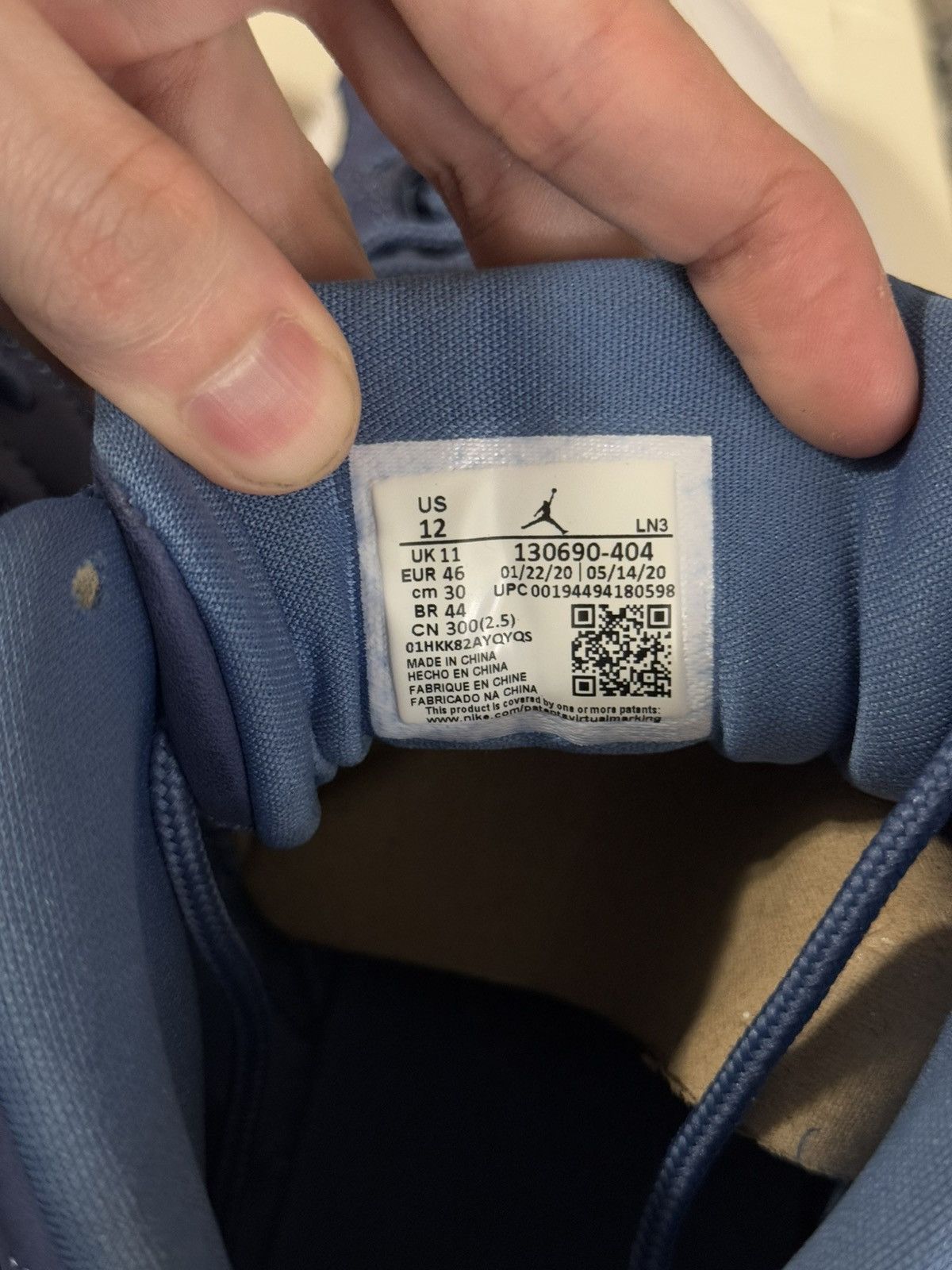 Jordan Brand × Nike Jordan 12 Indigo 2020 (130690-404) Size 12 Clean Size US 12 / EU 45 - 9 Thumbnail