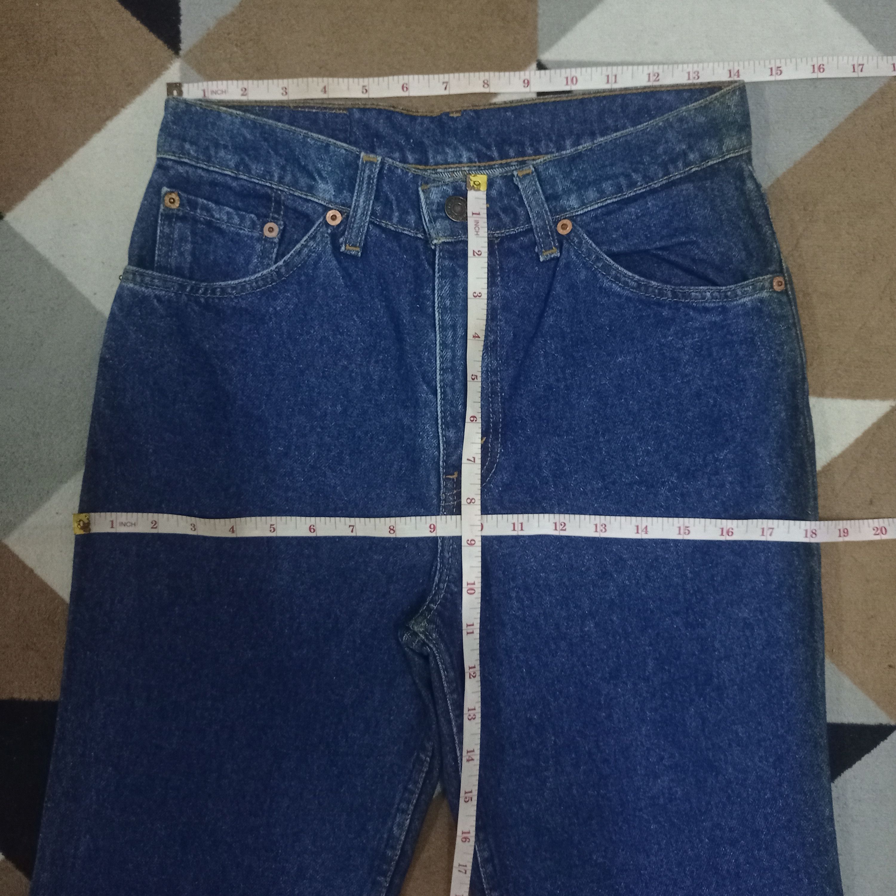 Levi's × Levi's Vintage Clothing Vintage Levis 505 Blue Wash Raw Denim Baggy Jeans 28x27 Size US 28 / EU 44 - 8 Thumbnail