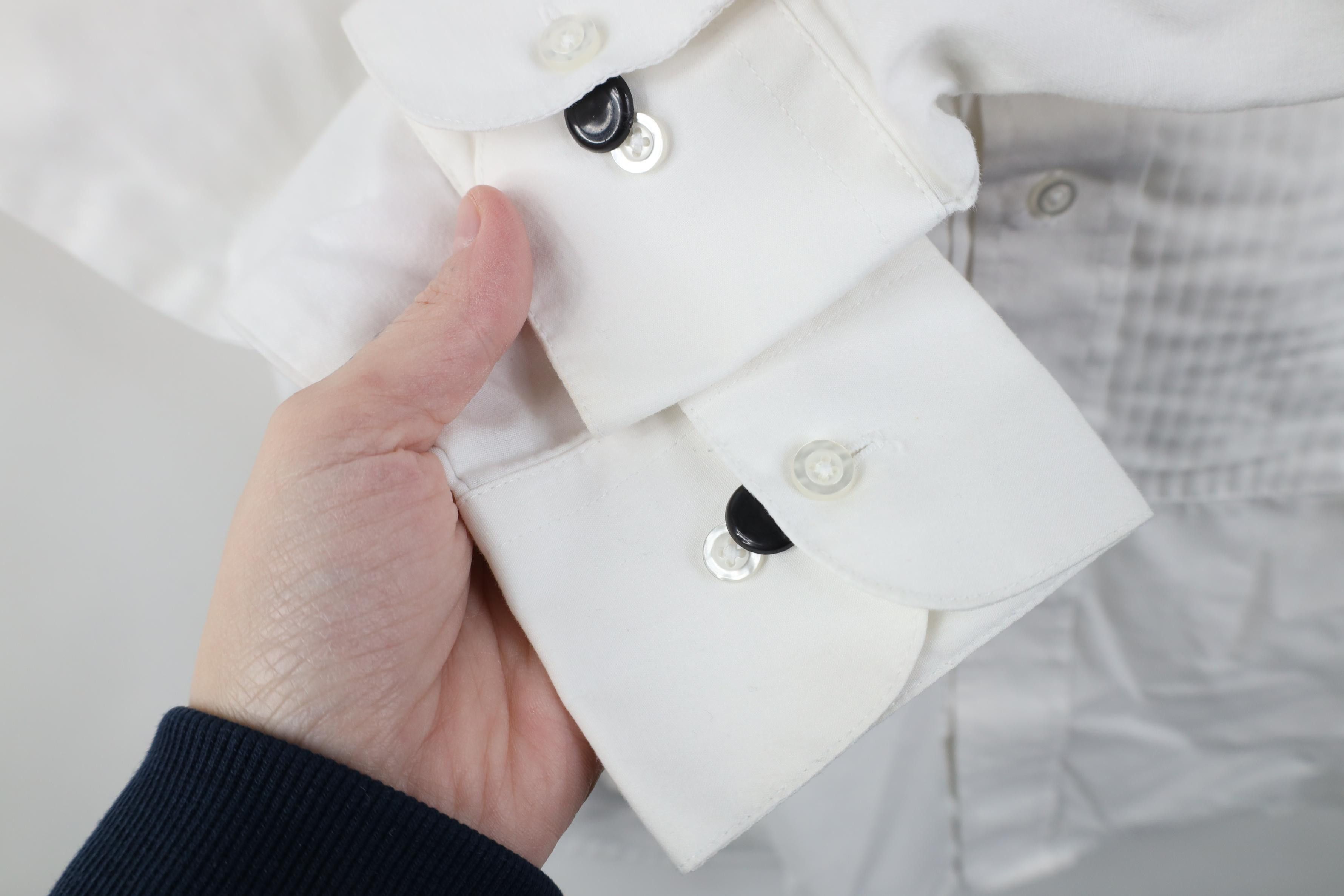 Vintage Vintage 90s Formal Prom Tuxedo Wedding Button Shirt White Size US XS / EU 42 / 0 - 4 Thumbnail
