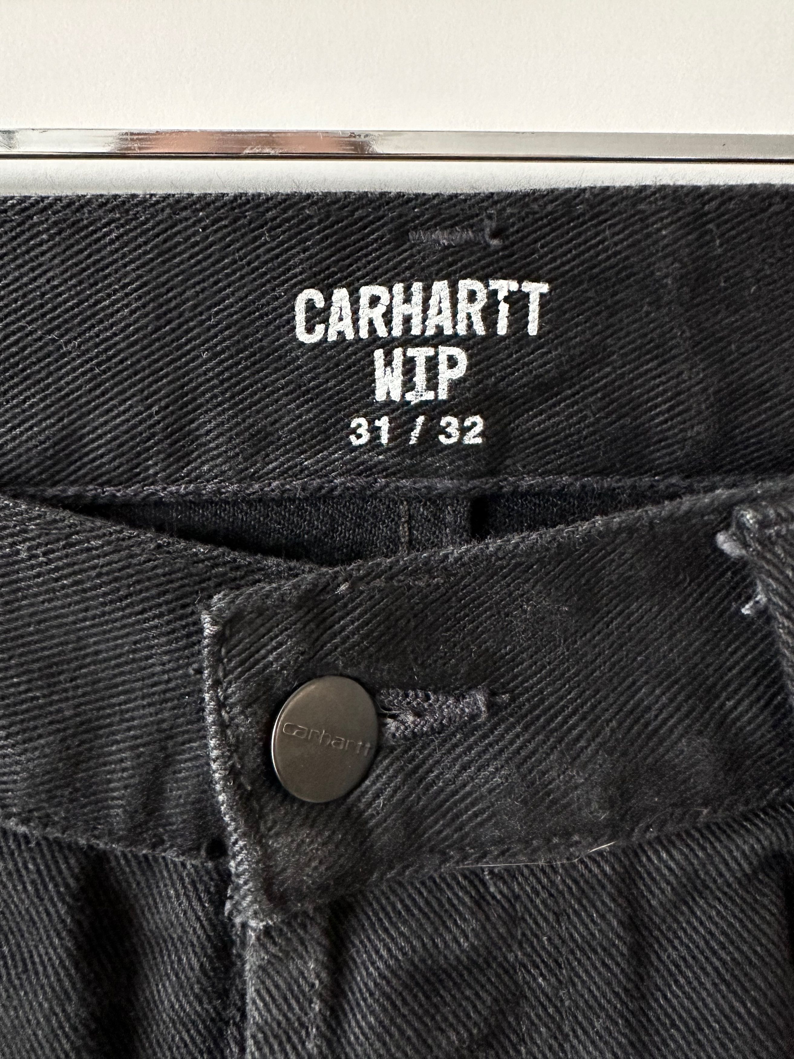 Carhartt Carhartt Wip Texas pant black denim jeans pants Size US 32 / EU 48 - 3 Thumbnail
