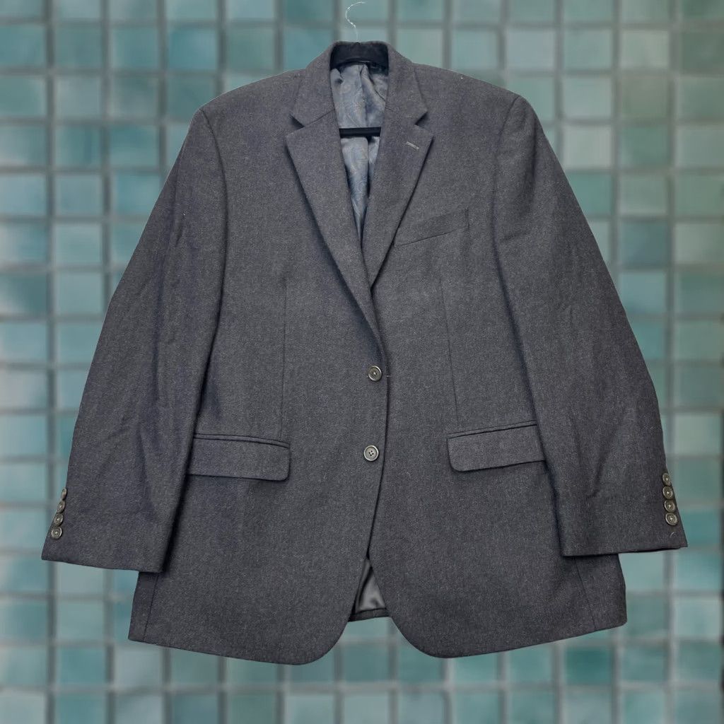 Ralph Lauren Lauren Ralph Lauren Mens 42R Gray Wool Sport Blazer Coat Single Vented Classic Size 42R - 1 Thumbnail