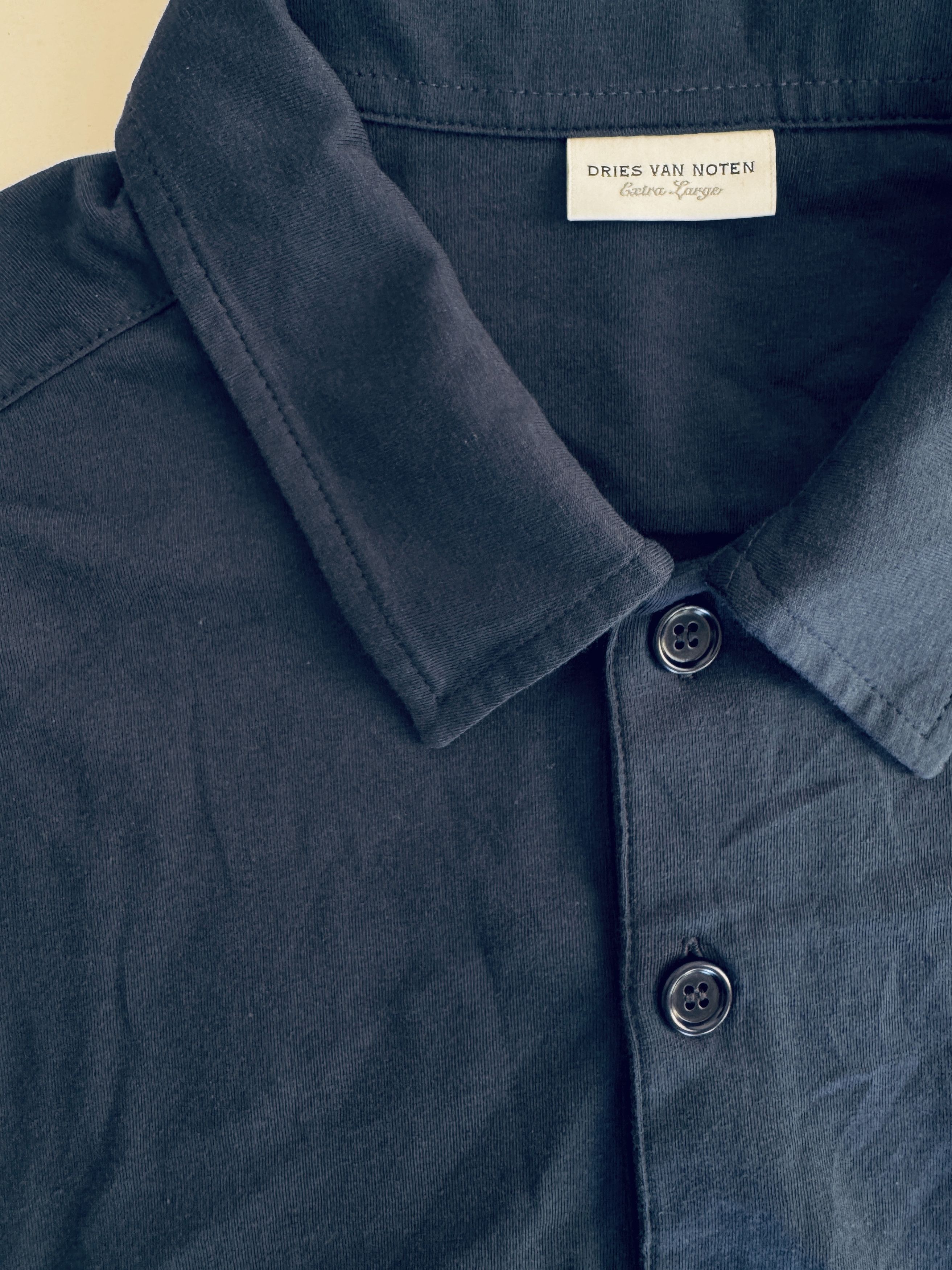 Dries Van Noten Dries Van Noten Cotton jersey polo shirt Size US XL / EU 56 / 4 - 3 Thumbnail