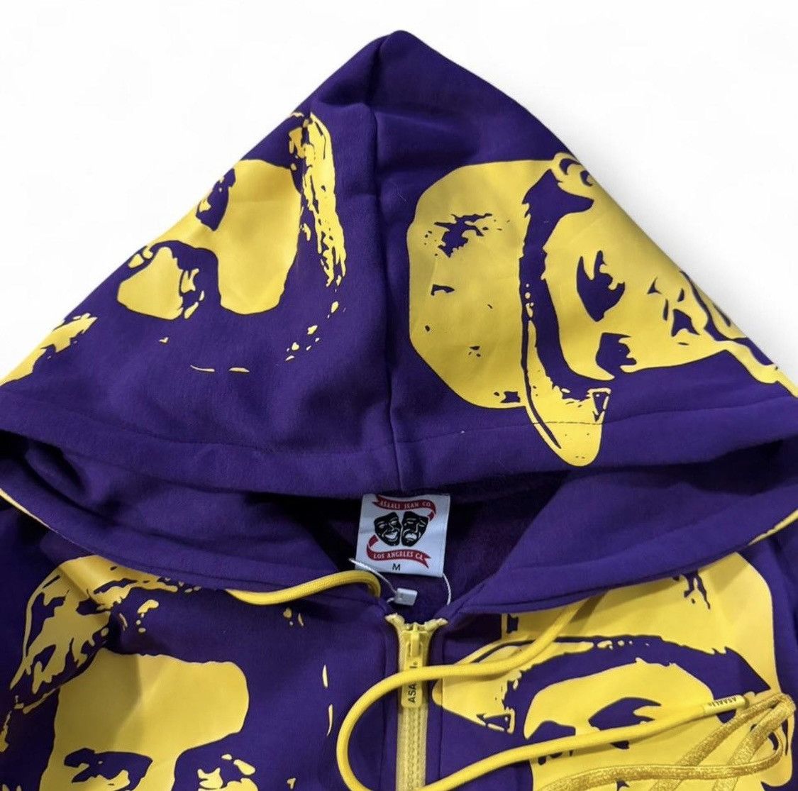 Awful Lot of Cough Syrup Asaali Lakers Colorway Full Zip Hoodie Purple Gold size M Size US M / EU 48-50 / 2 - 3 Thumbnail