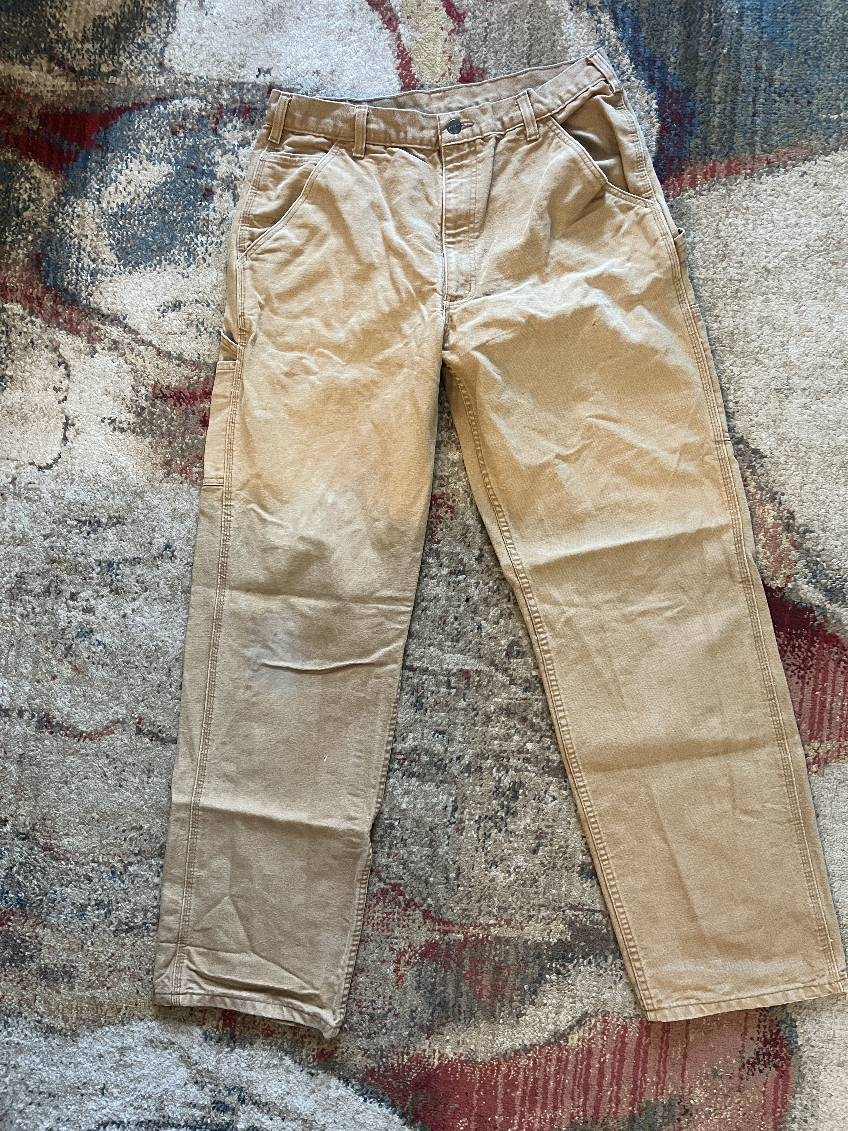 Carhartt Carhartt Heavyweight Duck Cotton Work Pants Size US 34 / EU 50 - 7 Thumbnail