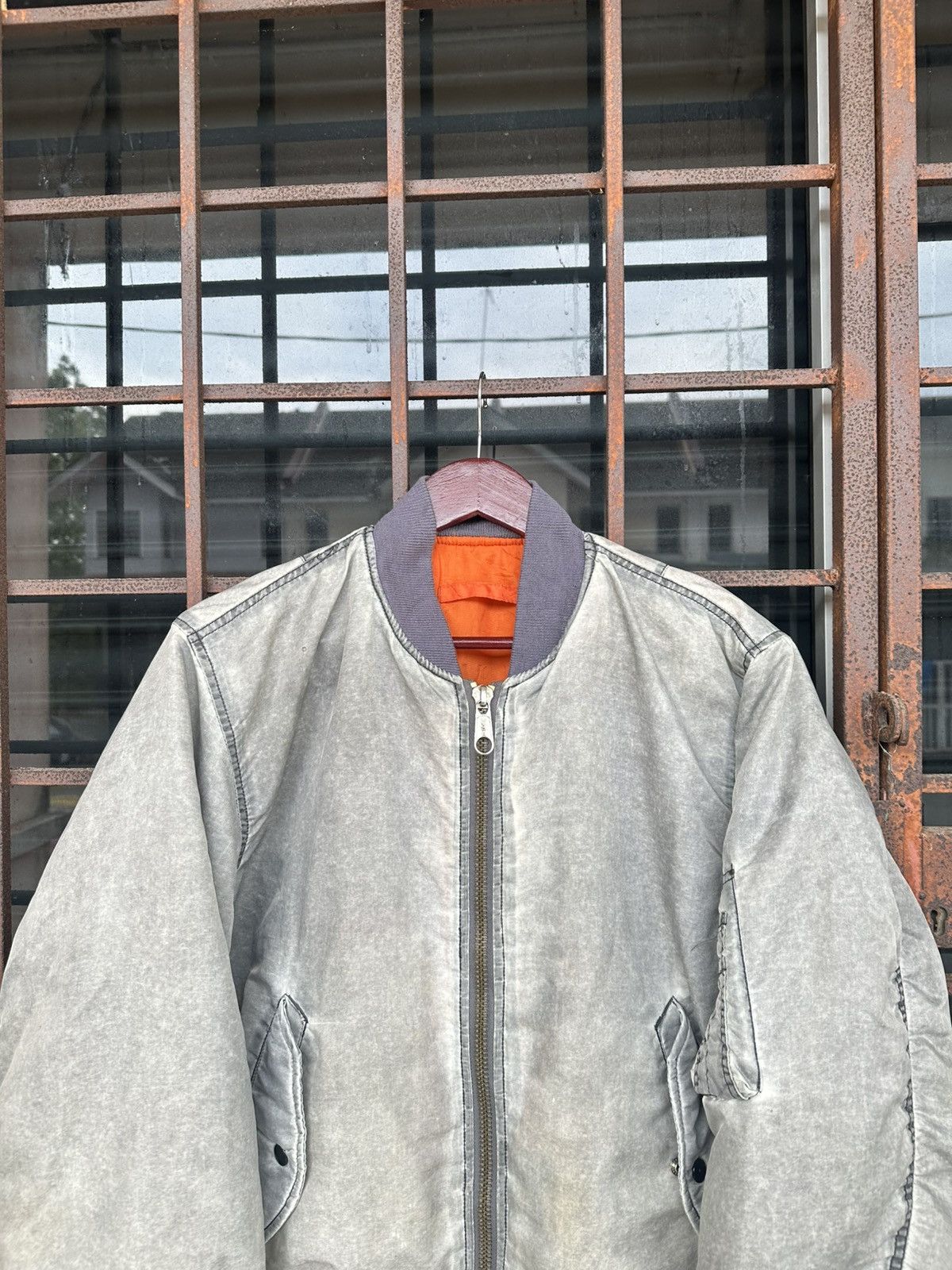 Vintage 🪖Vintage Faded MA-1 Man Intermediate Bomber Jacket Size US M / EU 48-50 / 2 - 4 Thumbnail