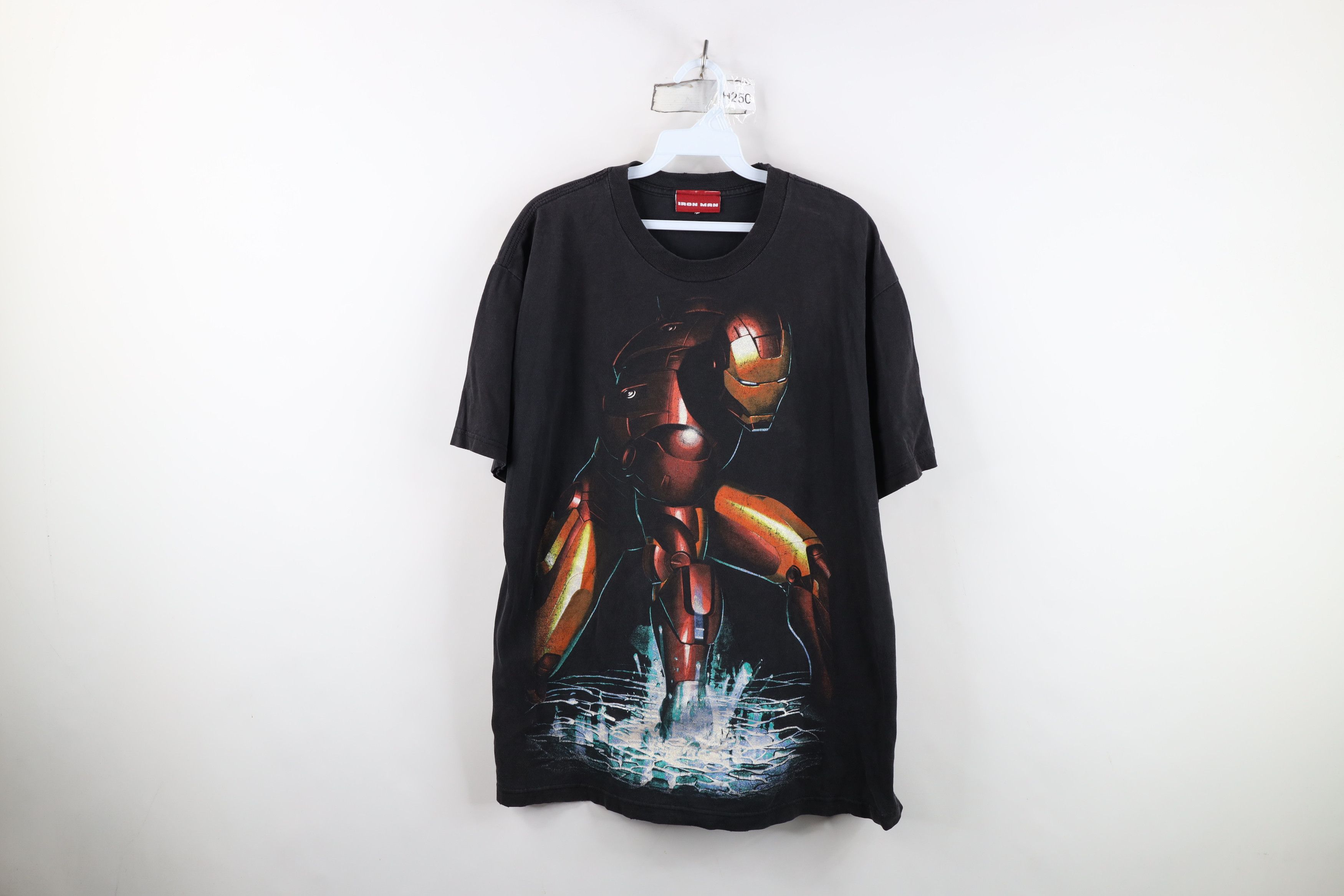Vintage Vintage Y2K 2008 Marvel Comics Print Iron Man T-Shirt Black Size US L / EU 52-54 / 3 - 1 Thumbnail