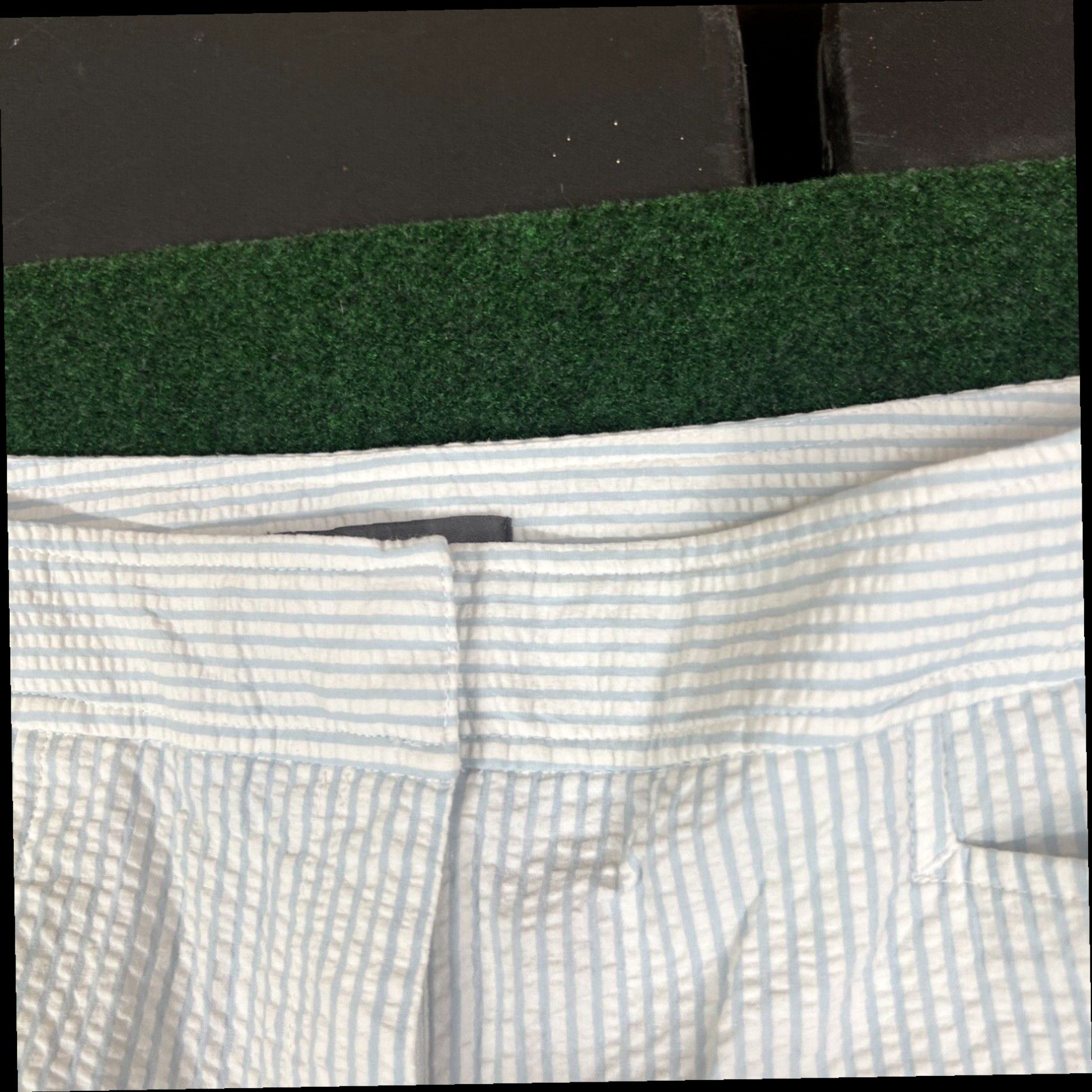 Vintage Liz Claiborne Women's Size 16 Light Blue White Audra Capri Crop Pants Casual Size 38" / US 16 / IT 52 - 5 Thumbnail