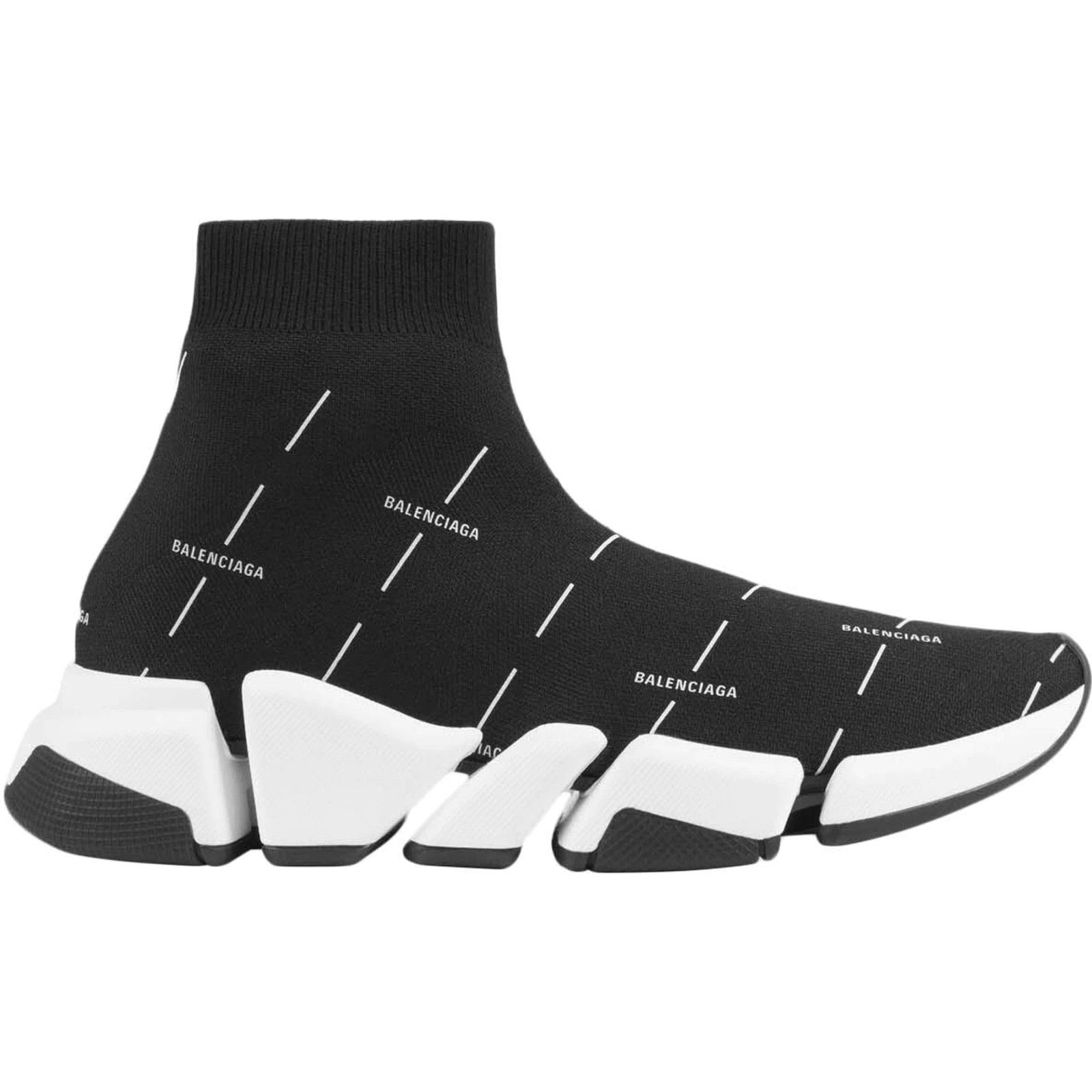 Balenciaga Mens Speed 2.0 Sock All Over Logo High Top Sneaker Size US 11 / EU 44 - 1 Thumbnail