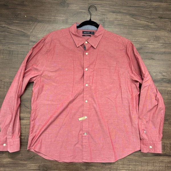 Nautica Nautica Long Sleeve Classic Fit Iron-Free Button-Up Shirt in Size US XL / EU 56 / 4 - 2 Thumbnail