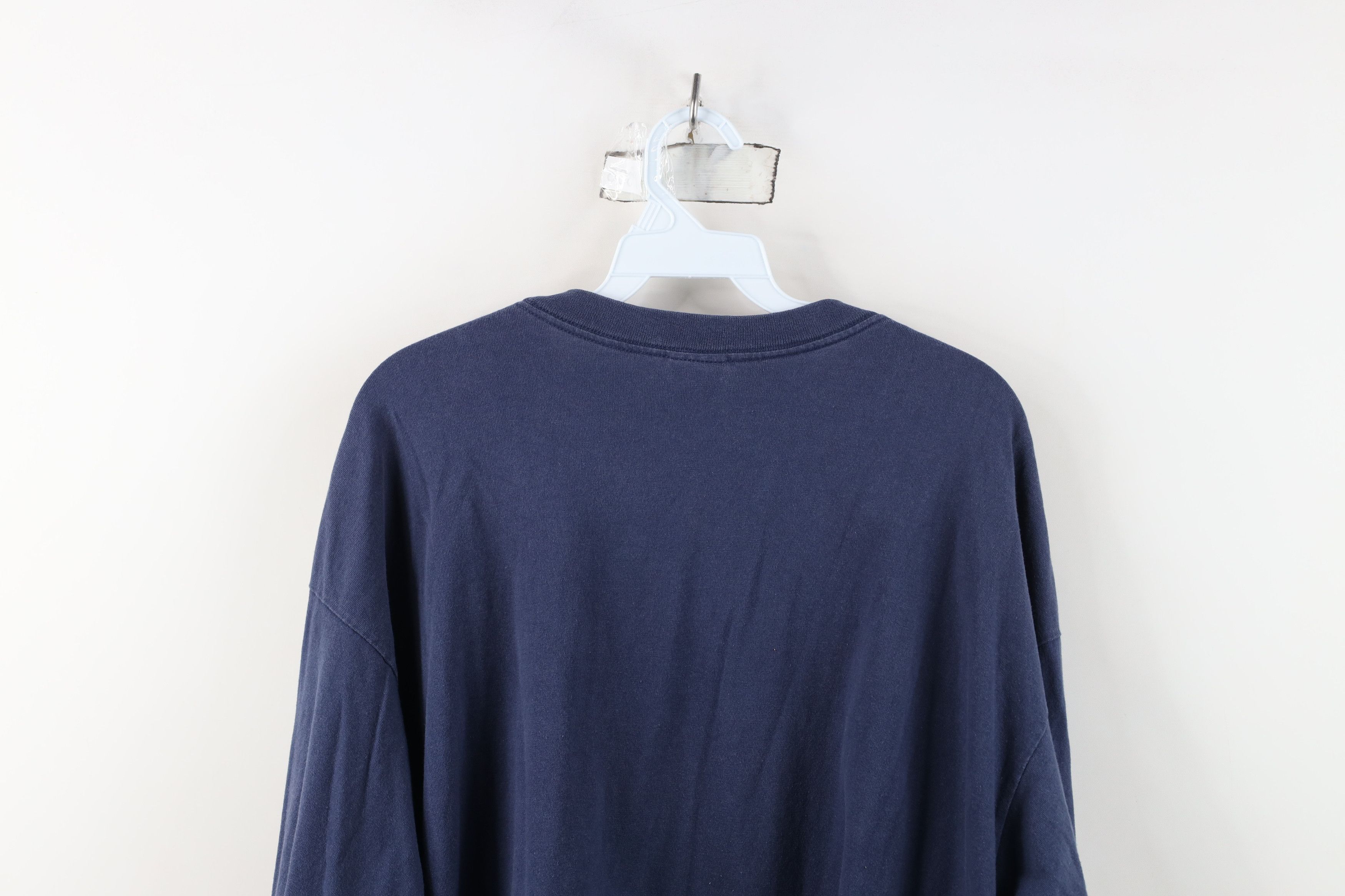 Nike Vintage Nike Scott Mini Swoosh Long Sleeve T-Shirt Blue Size US XL / EU 56 / 4 - 12 Thumbnail