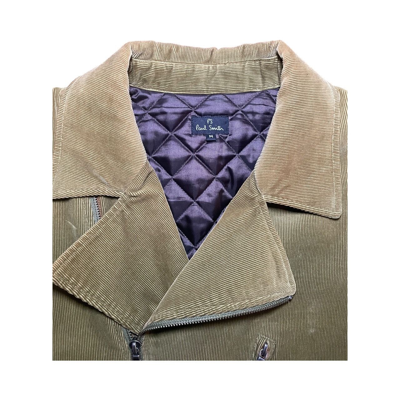 Paul Smith Paul Smith Corduroy Green Moto Jacket Sz M Size US M / EU 48-50 / 2 - 4 Thumbnail