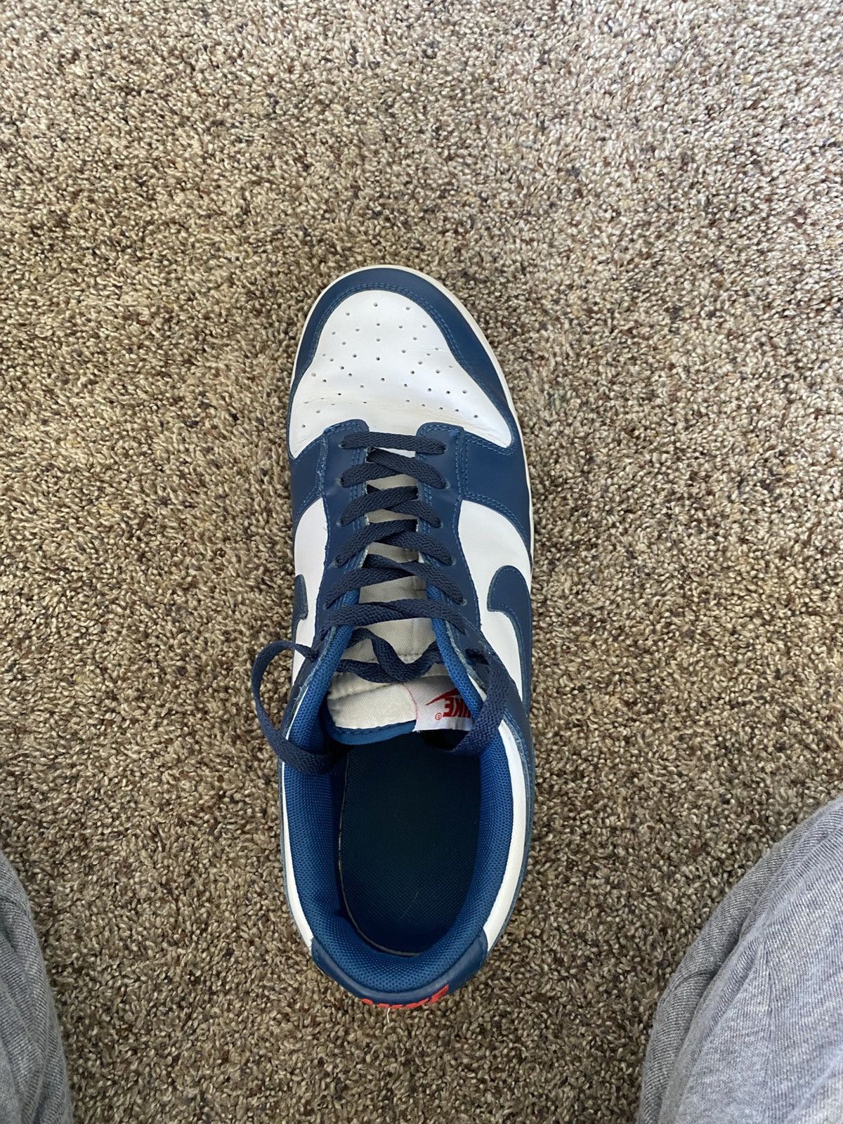 Nike Nike Dunk Low Retro Navy and White Size US 11 / EU 44 - 2 Thumbnail