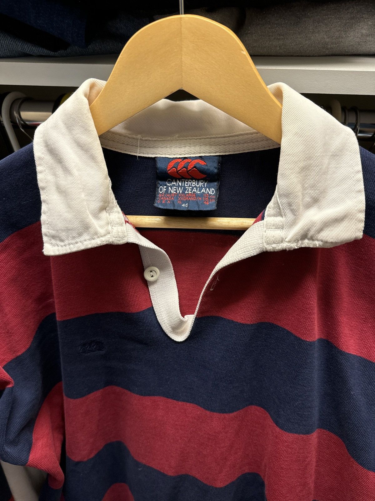 Canterbury of New Zealand Vintage Canterbury Rugby Polo Size US XL / EU 56 / 4 - 3 Thumbnail