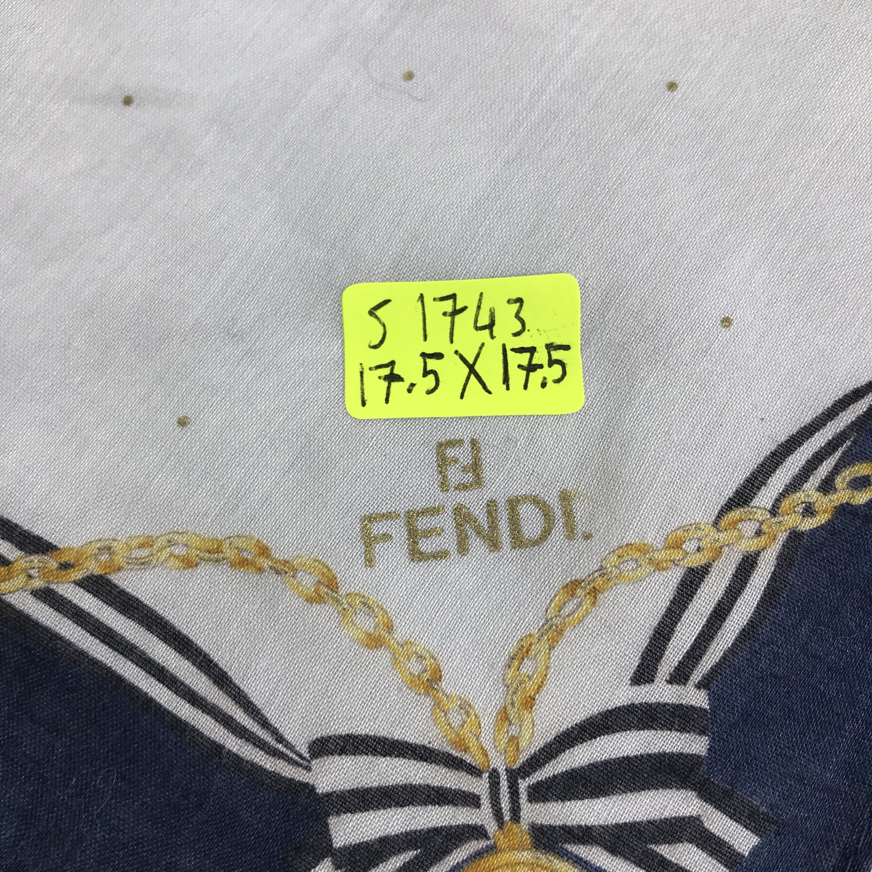 Vintage Vintage Fendi Bandana / Handkerchief / Neckerchief - S1743 Size ONE SIZE - 5 Thumbnail