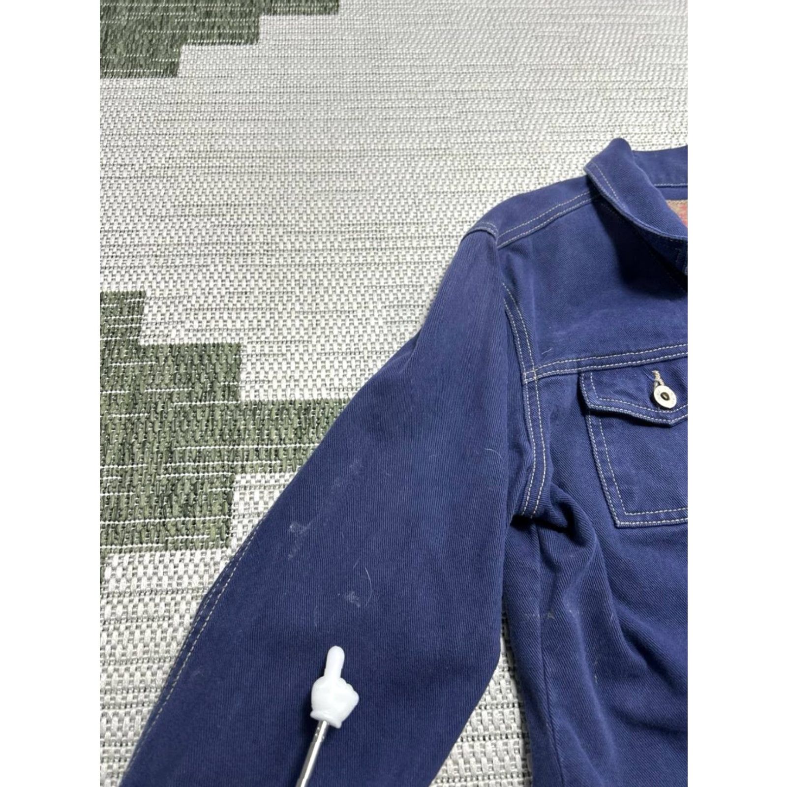 Guess Vtg Guess Trucker Jacket Womens XL Blue Denim Cotton Cropped Size XL / US 12-14 / IT 48-50 - 4 Thumbnail